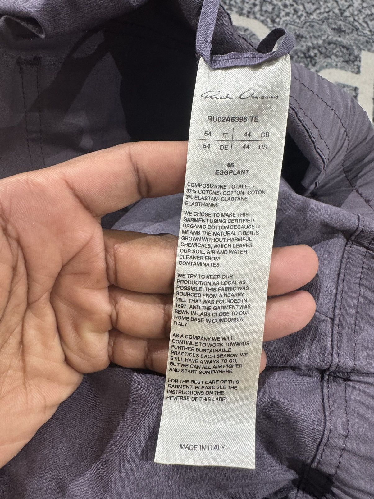 Rick Owens Rick Owens Eggplant Gunshell Cargos SS21 Size US 34 / EU 50 - 5 Thumbnail