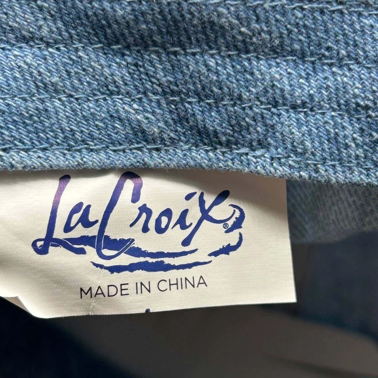 New Era La Croix Hat Men Denim Sparkling Water Embroidered StrapBack Size ONE SIZE - 6 Thumbnail