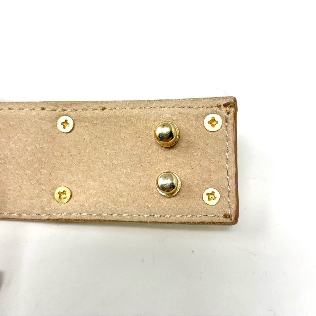 Betsey Johnson VTG Betsey Johnson Collier de Chien Tan Leather Belt Size S Size ONE SIZE - 6 Thumbnail