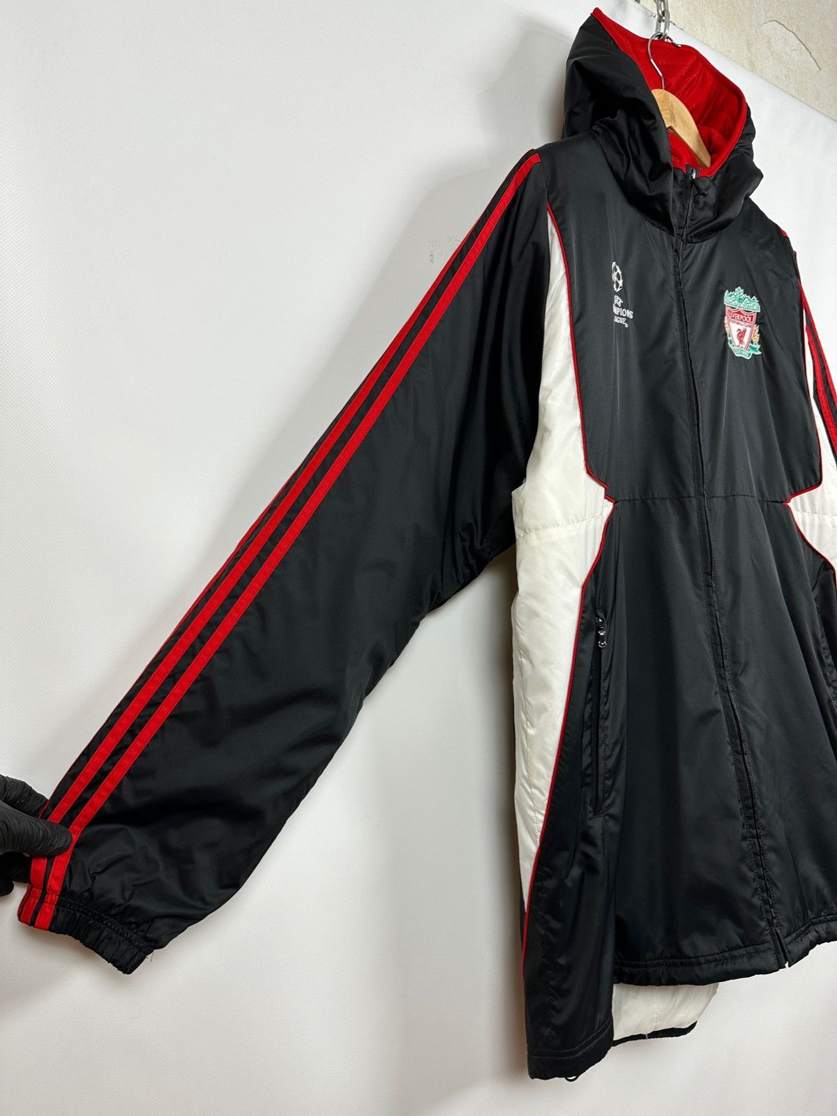 Vintage 2007-08 Adidas Liverpool Champions League Parka Coat Jacket Size US L / EU 52-54 / 3 - 15 Thumbnail