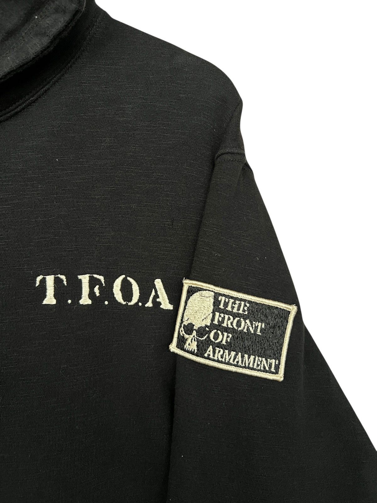 Japanese Brand TFOD Japanese Goth Bones Skull Backhit Black Hoodie Size US M / EU 48-50 / 2 - 6 Thumbnail