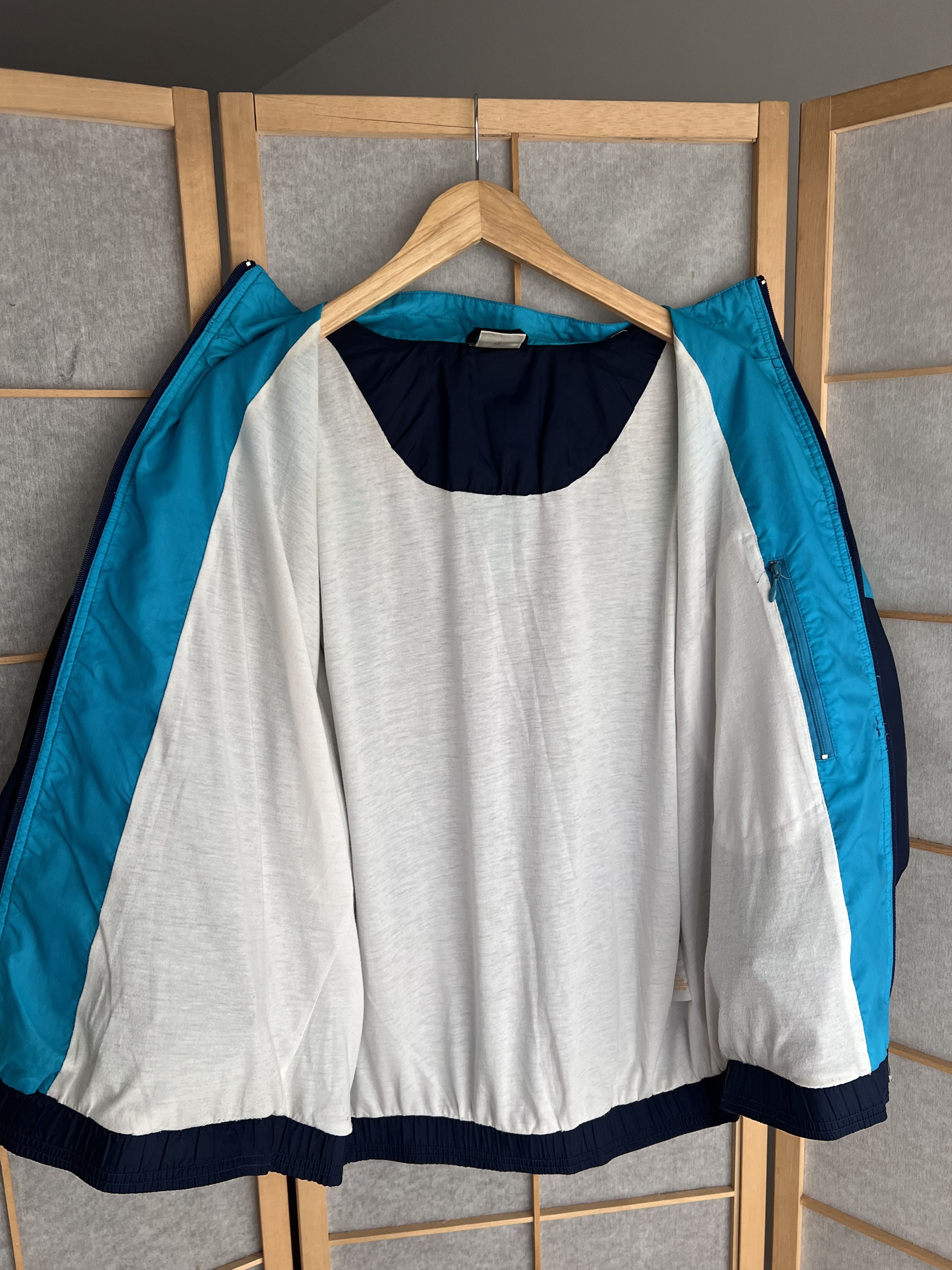 Nike Nike vintage 1990s nylon multicolour track top retro jacket Size US L / EU 52-54 / 3 - 16 Thumbnail