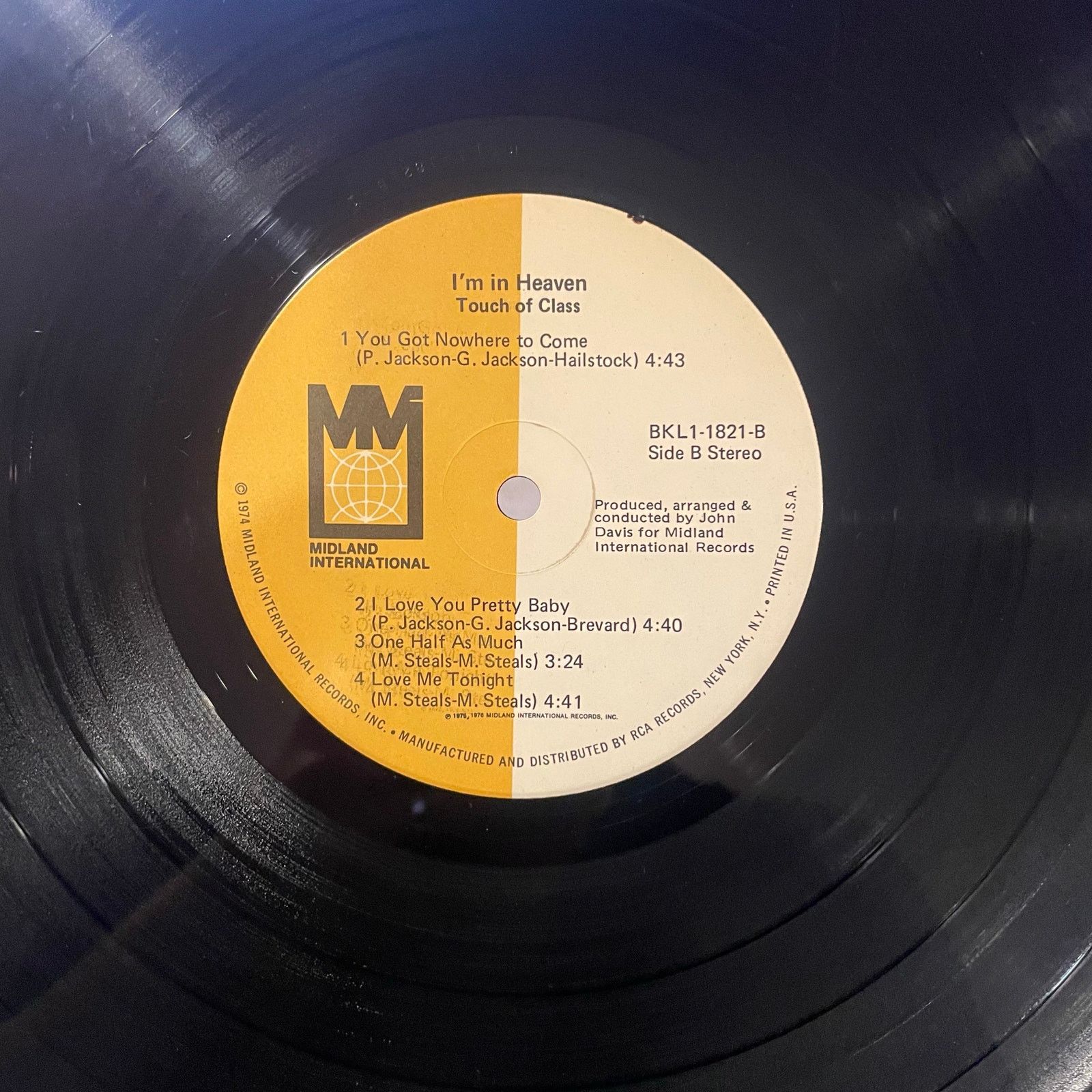 INTENTIONALLY BLANK Touch Of Class - I'm In Heaven LP vintage vinyl record soul Size ONE SIZE - 4 Thumbnail
