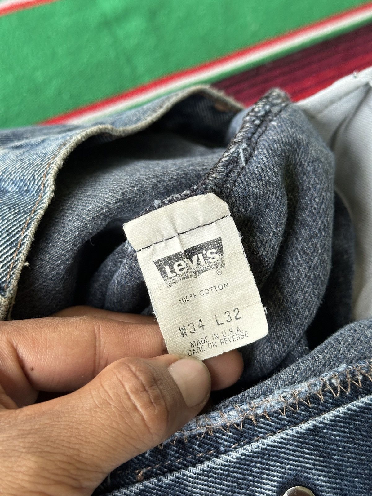 Levi's Vintage Levis Distress Galatic Wash 32x42 Size US 32 / EU 48 - 10 Thumbnail