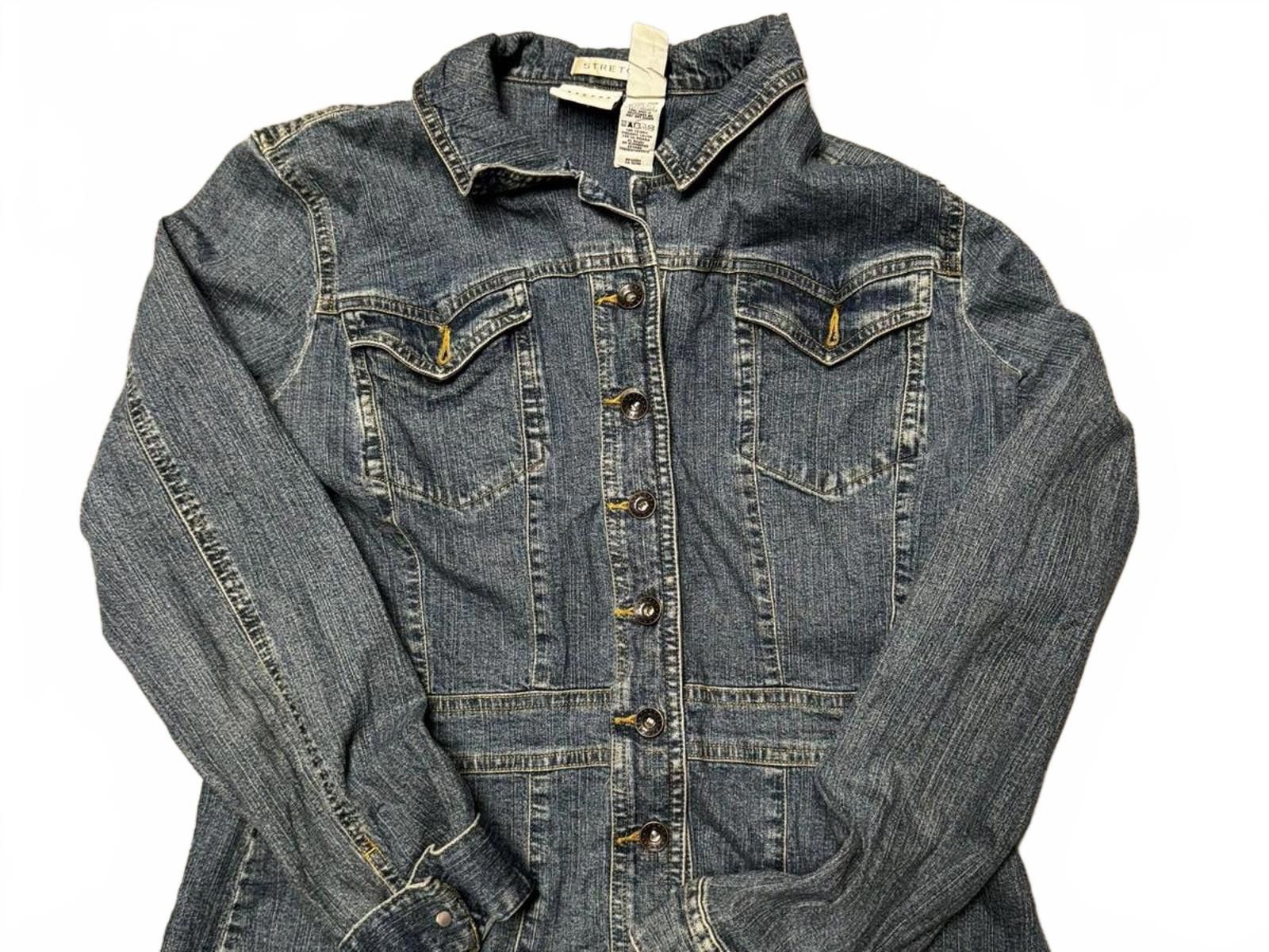 Designer Stylish Denim Jacket by AXcess - Stretch Fit Size US XL / EU 56 / 4 - 1 Thumbnail