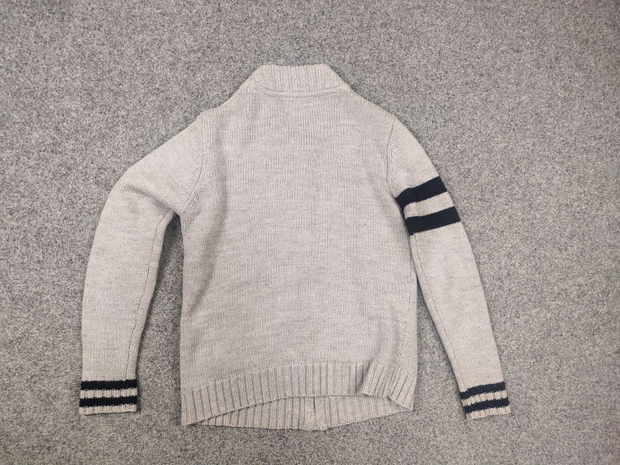 Oxxford Clothes Vintage Oxford University Pulover Logo Knit Zip Gray Sweater Size US L / EU 52-54 / 3 - 12 Thumbnail