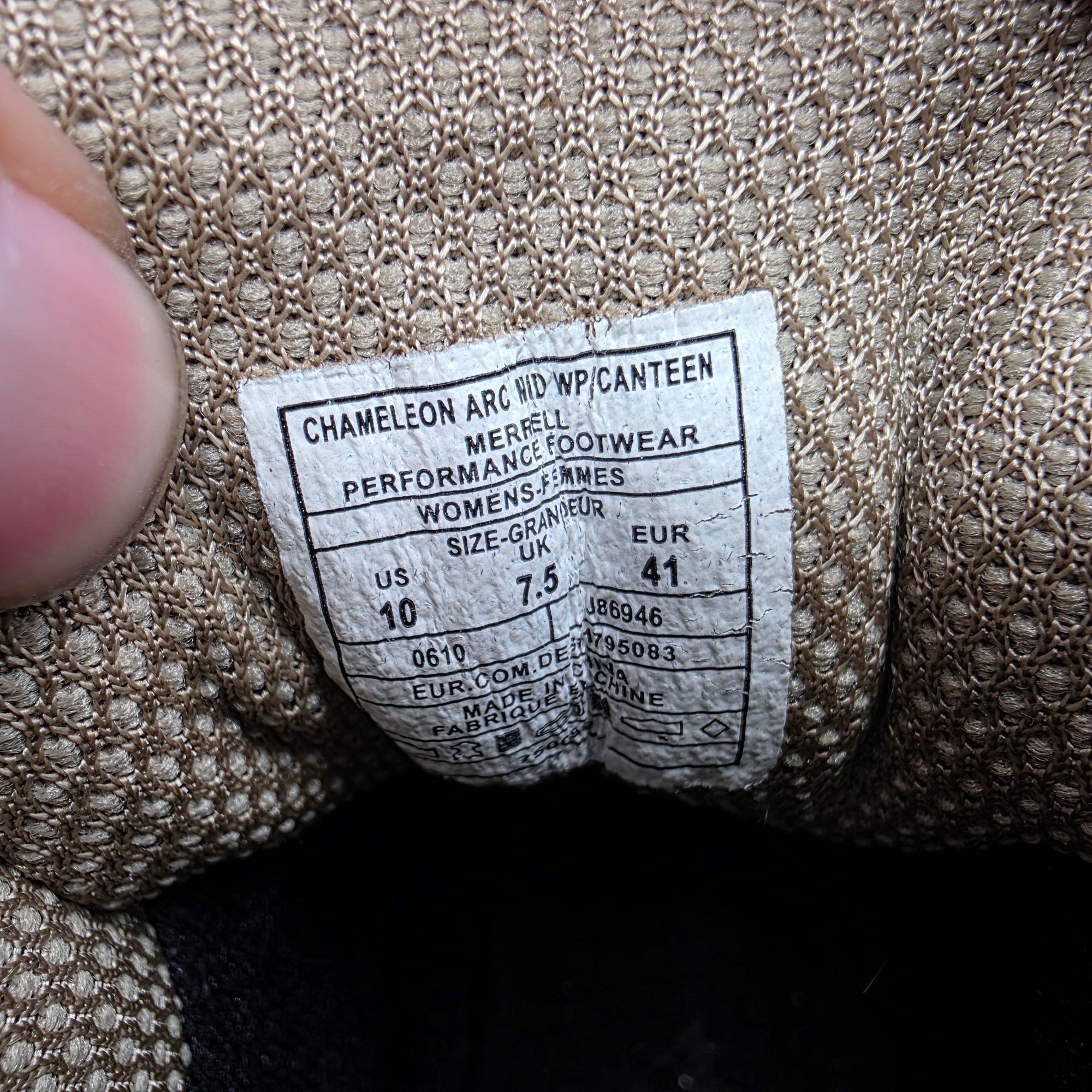 Merrell Merrell Chameleon Arc Mid Canteen Womens Size 10 Brown Hikin Size US 10 / IT 40 - 7 Thumbnail