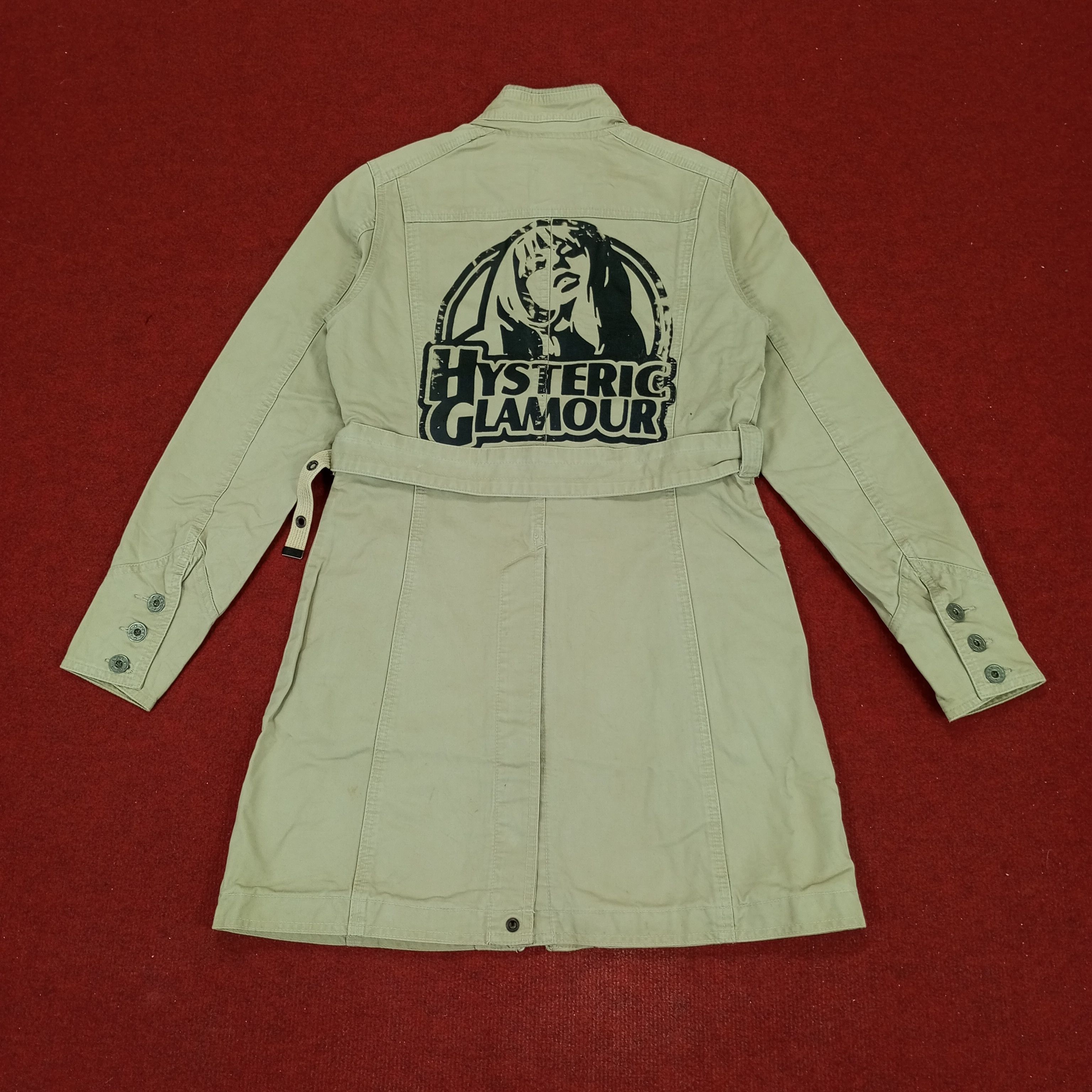 Hysteric Glamour Winter Style Custom Art Trench Jacket