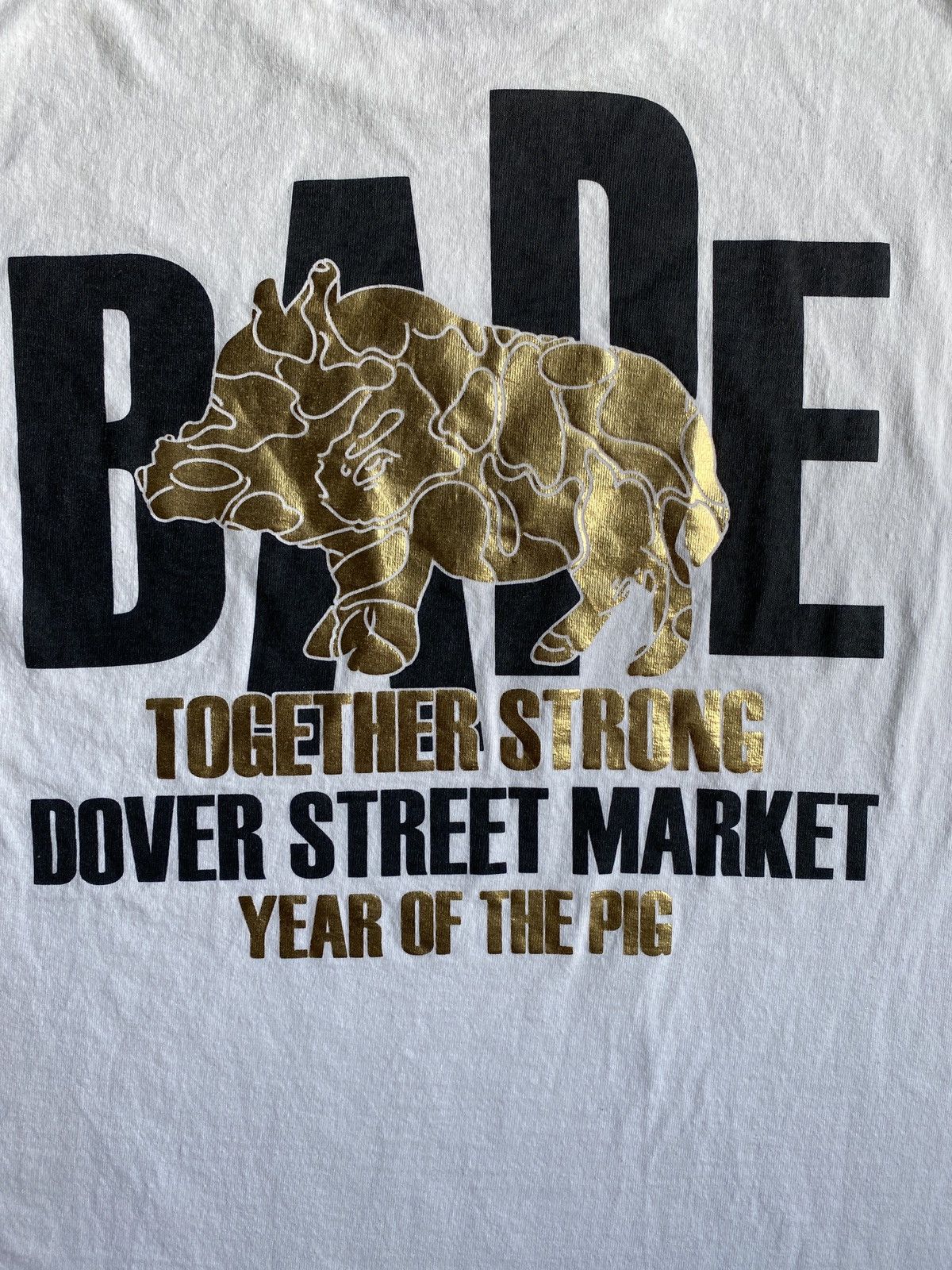 BAPE x Dover Street Market Special Camo College T-Shirt Black