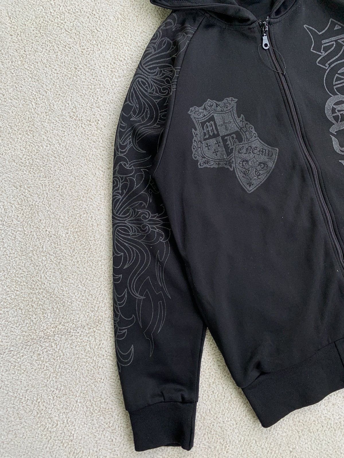 If Six Was Nine × Japanese Brand × Le Grande Bleu (L.G.B.) Vtg Y2k Clash Crossing Revolt Poem Zipper Hoodie Size US L / EU 52-54 / 3 - 6 Thumbnail