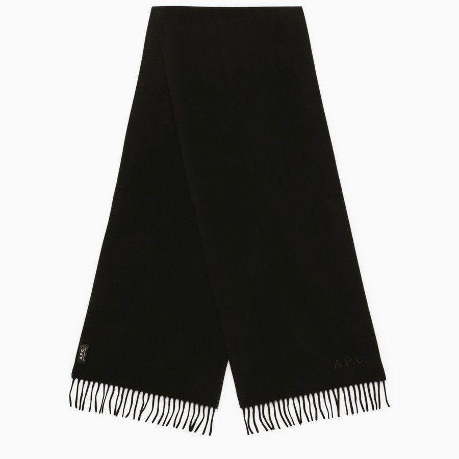 A.P.C. o1d2blof0724 Size : OS / Wool Scarf in Black Size ONE SIZE - 1 Thumbnail