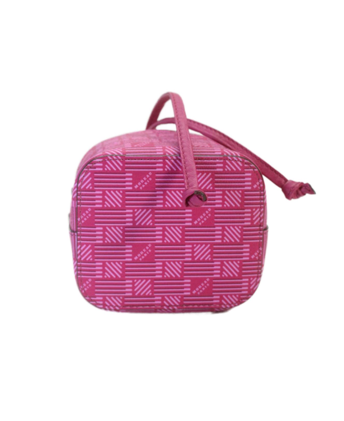 Moreau Paris Moreau Womens Pink Fuschia Printed La Pon Mini Bucket Bag Size ONE SIZE - 5 Thumbnail