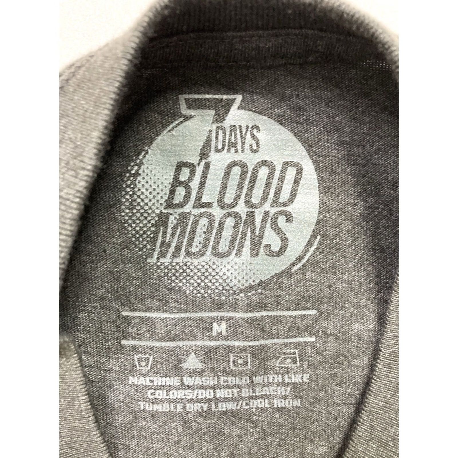 Vintage VINTAGE 7 Days Blood Moons Graphic T-shirt Men Medium Gray Short Sleeve Size US M / EU 48-50 / 2 - 4 Thumbnail