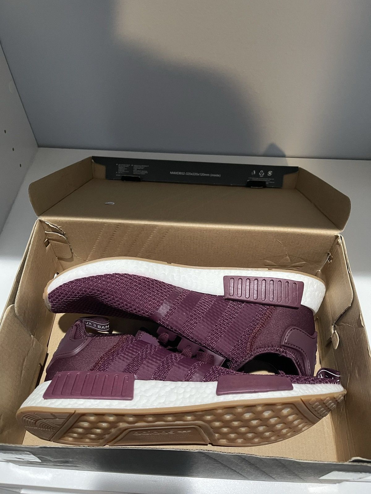 Adidas Adidas NMD_R1 Maroon Gum Size US 11.5 / EU 44-45 - 5 Thumbnail