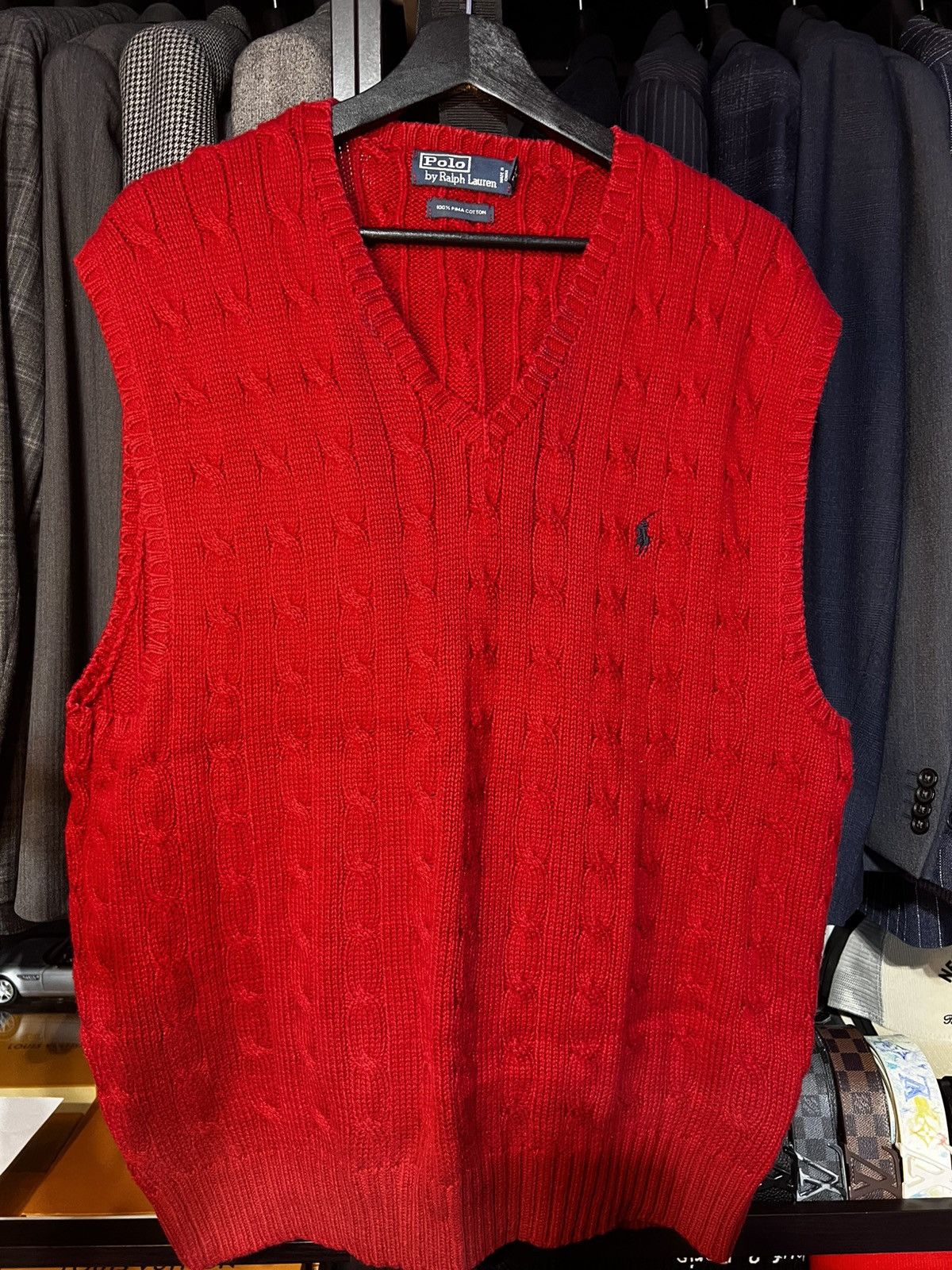 Polo Ralph Lauren Ralph Lauren Sleeveless Sweater - Red. Size L Size US L / EU 52-54 / 3 - 1 Thumbnail