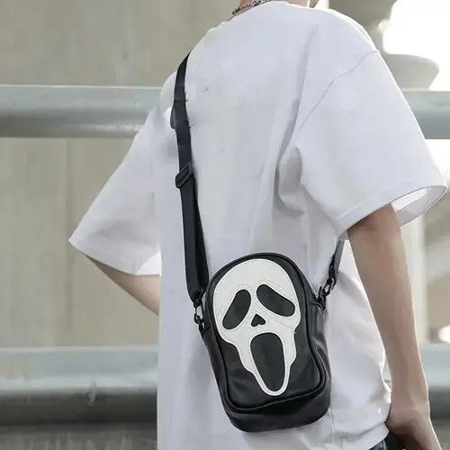 VIBE Funny Ghost Skull Crossbody Shoulder Bag Size ONE SIZE - 2 Thumbnail
