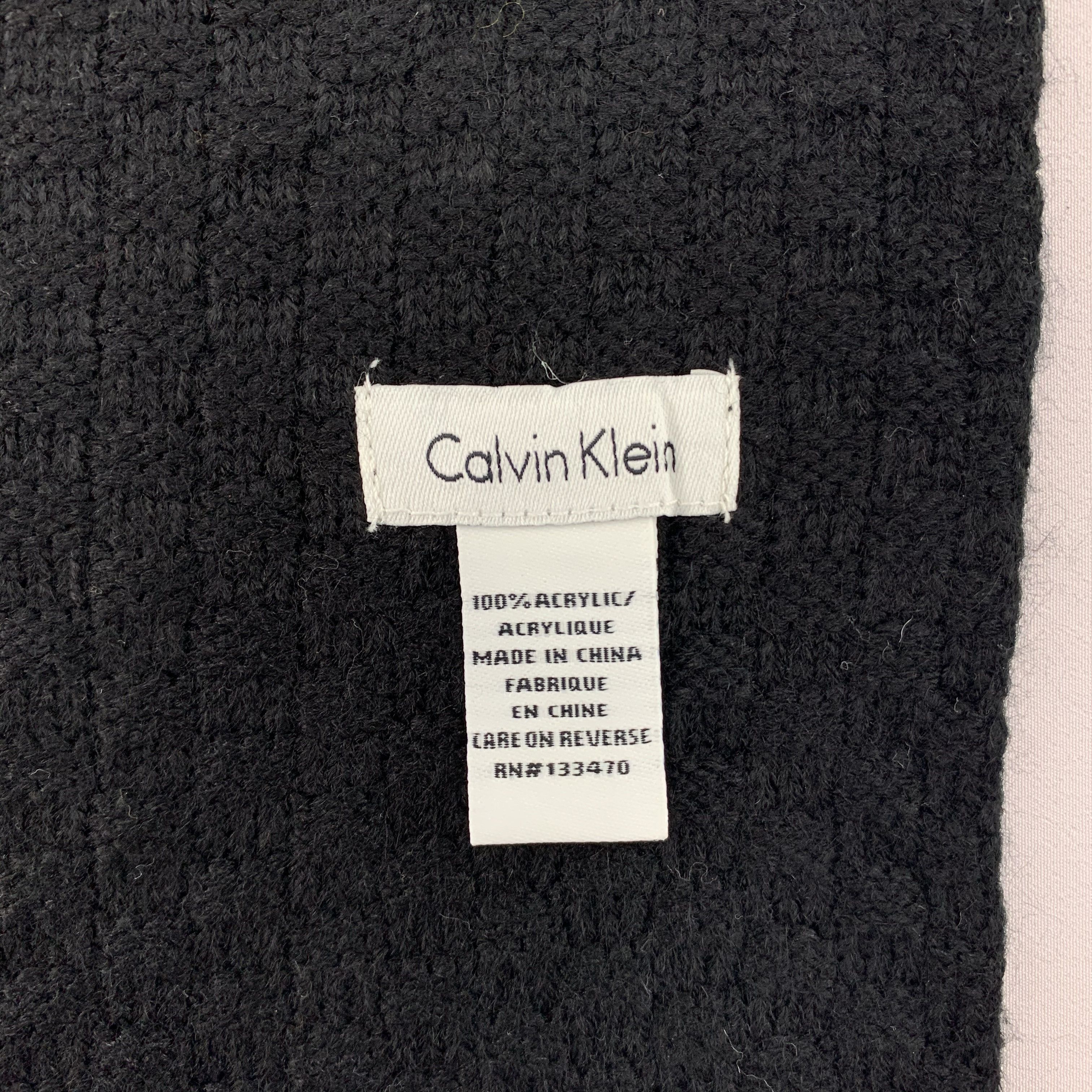 Calvin Klein Calvin Klein Scarf Wool Muffler Neck Wrap BL5061 Size ONE SIZE - 4 Thumbnail