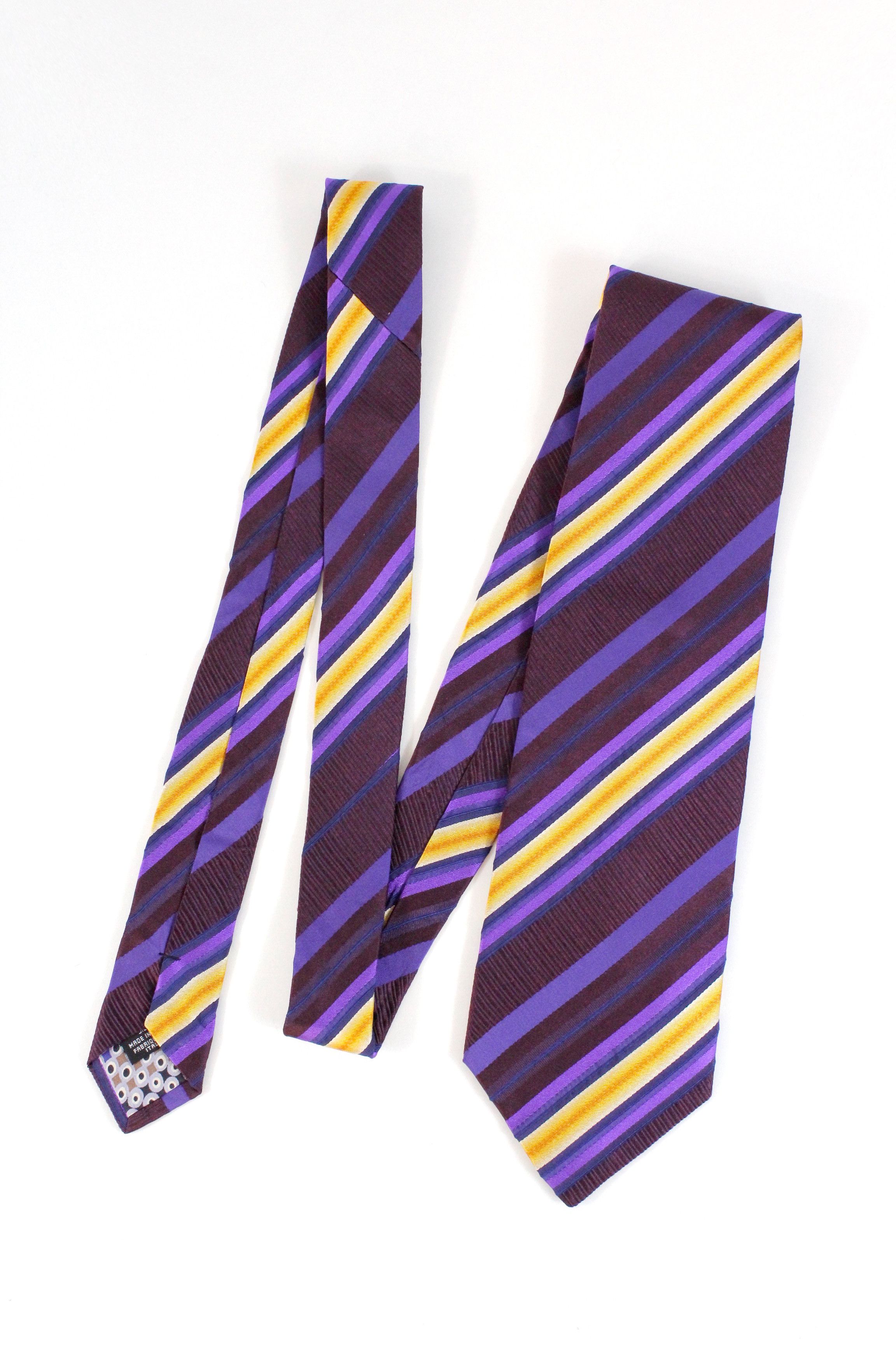 Kenzo Kenzo Homme Luxury Multicolor Striped Silk Tie Cravatte Size ONE SIZE - 1 Thumbnail