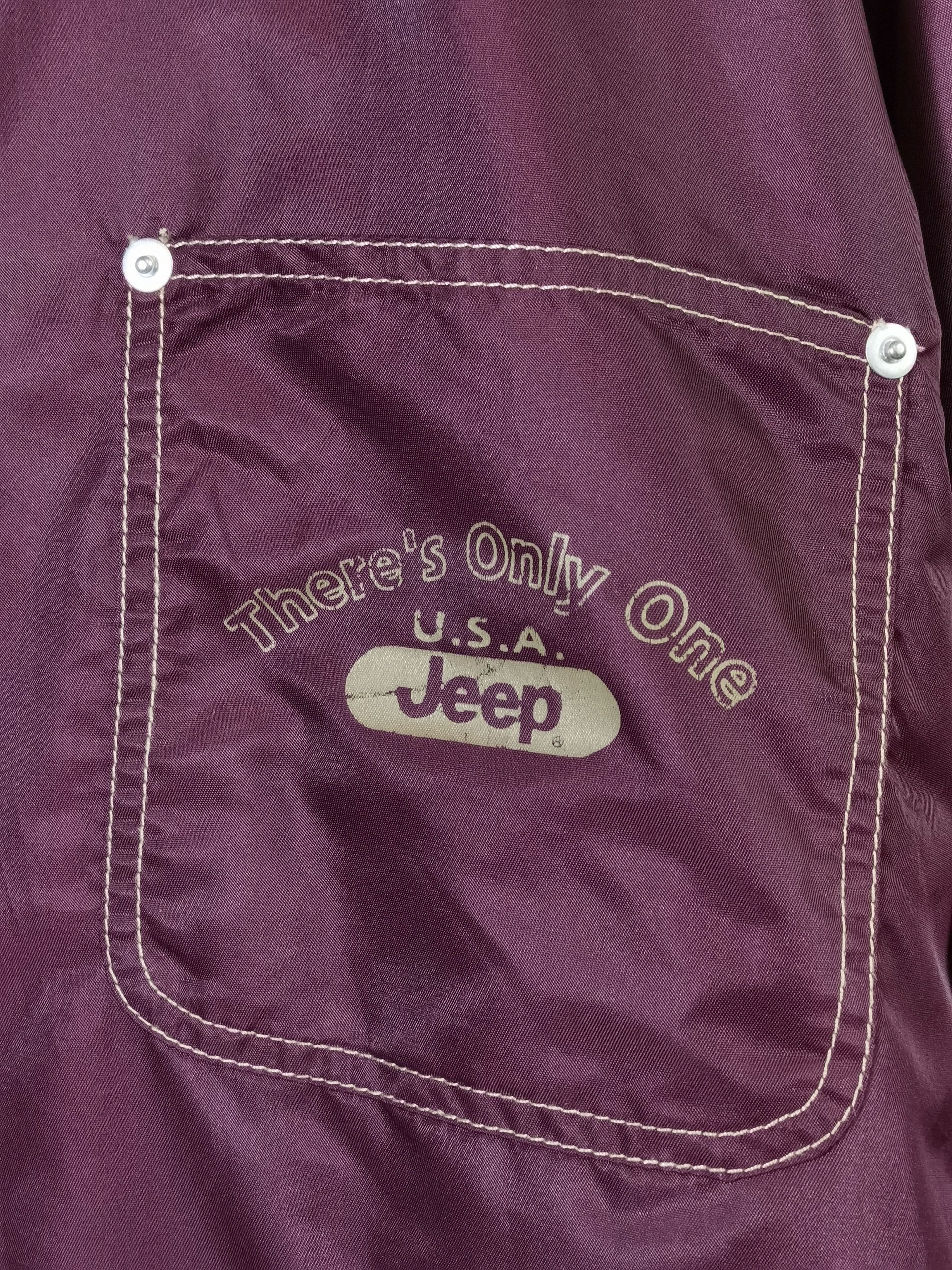 G10 VINTAGE CHECK JEEP COACH JACKET MAROON