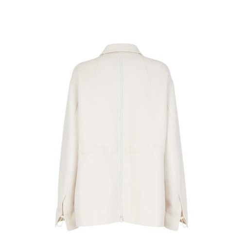 Fendi o1s1wg111224 Wool Jacket in Cream Size XL / US 12-14 / IT 48-50 - 2 Thumbnail