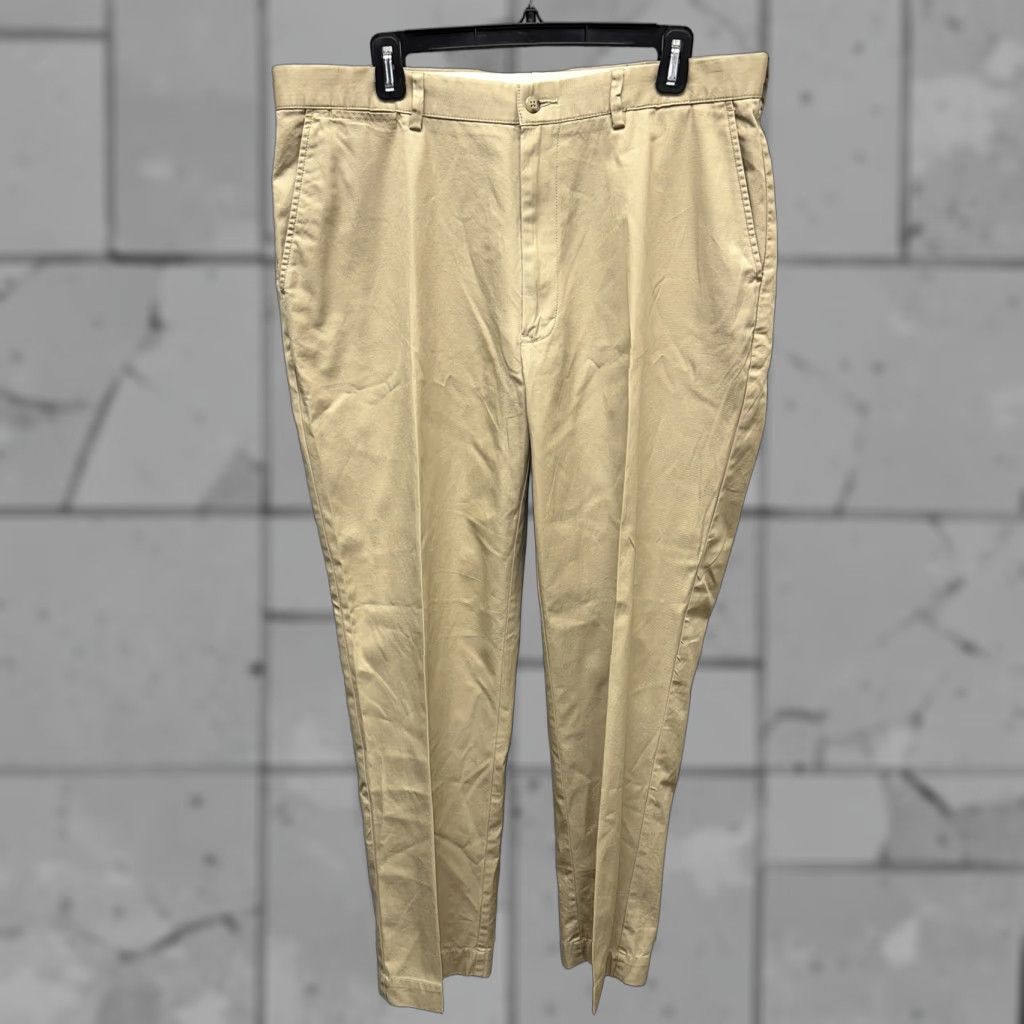 Polo Ralph Lauren Polo Ralph Lauren Mens Pants Casual Beige Cotton Zip Fly 36x30 Regular Front Flat 30in Mens Size US M / EU 48-50 / 2 - 1 Thumbnail