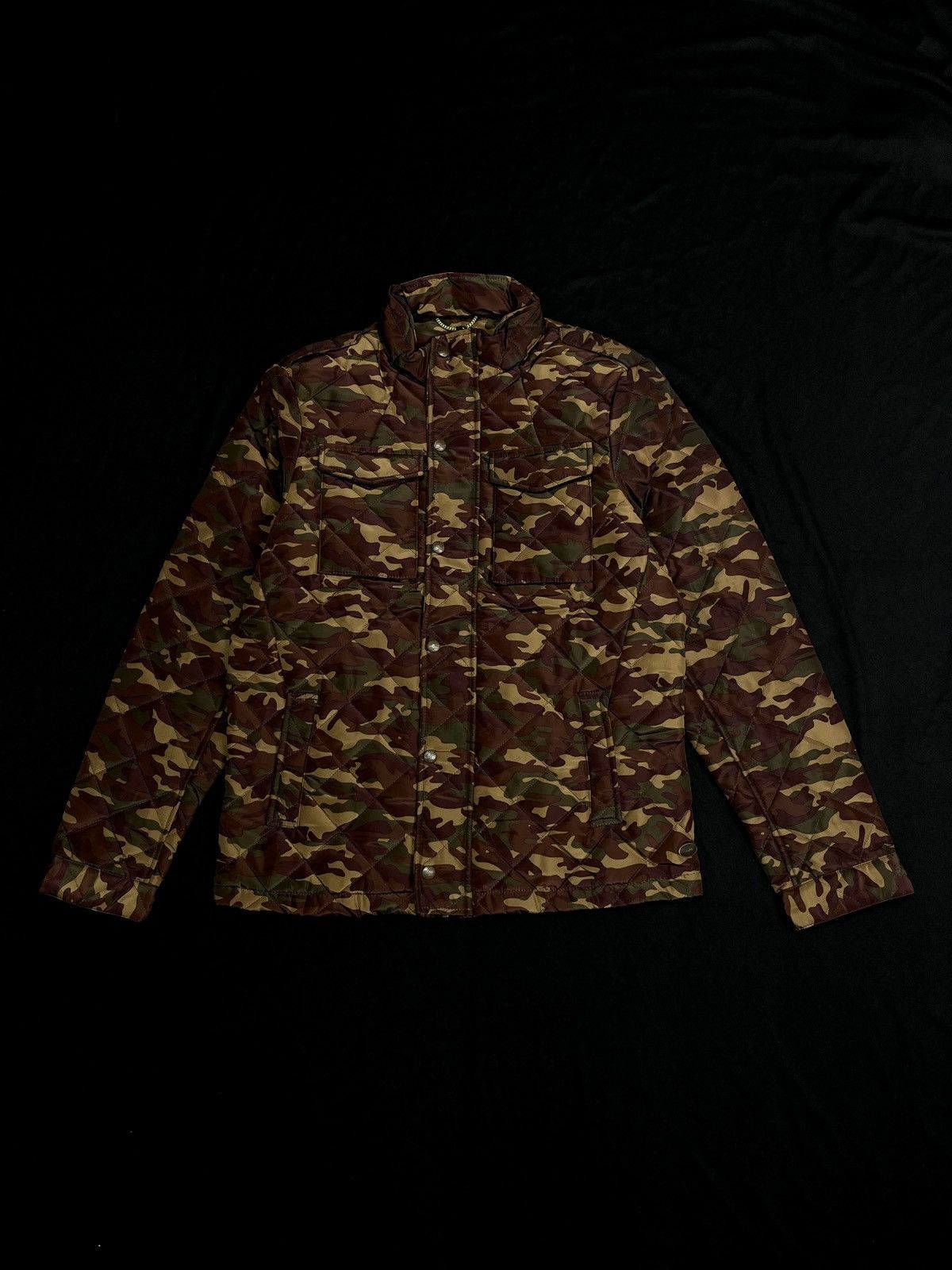 image of Scotch Soda Scotch & Soda Camouflage Quilted Jacket X-Large New, Men's (Size XL)