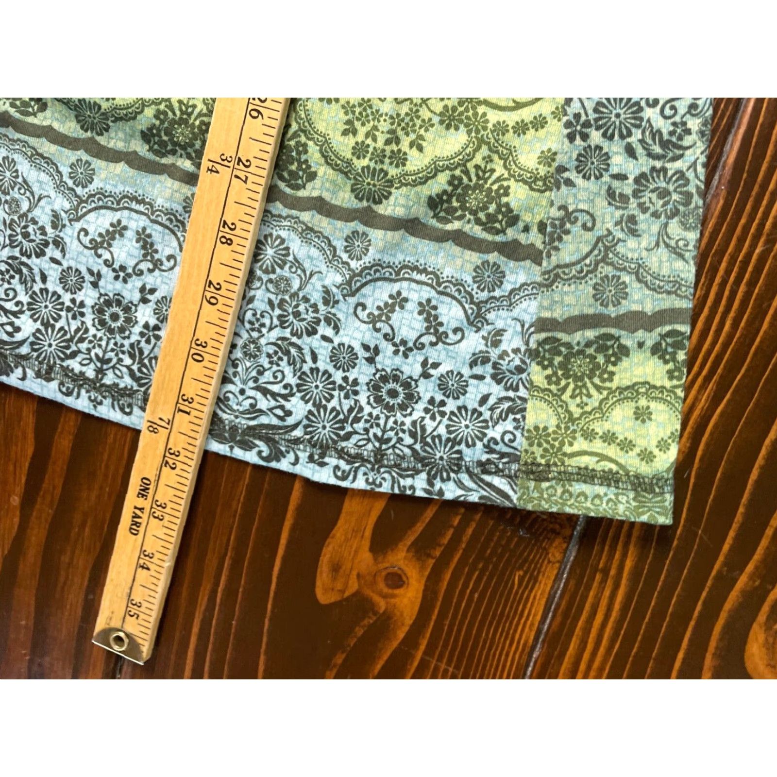 Vintage Mudd dress Women's XS Green Blue Floral Above Knee Sleeveless Dress Length Short Fit & Flare Womens XS Floral Above Knee Blue Green Mudd dress Size XS / US 0-2 / IT 36-38 - 6 Thumbnail