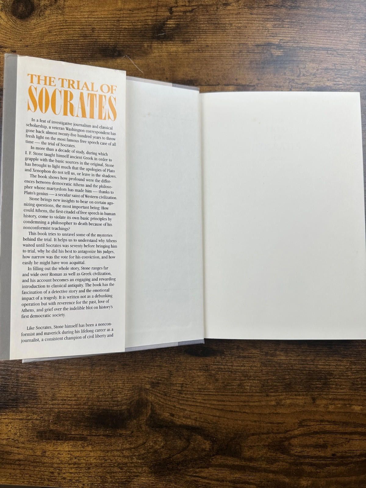 Other The Trial of Socrates by I.F. Stone - Philosophy History Size ONE SIZE - 8 Thumbnail
