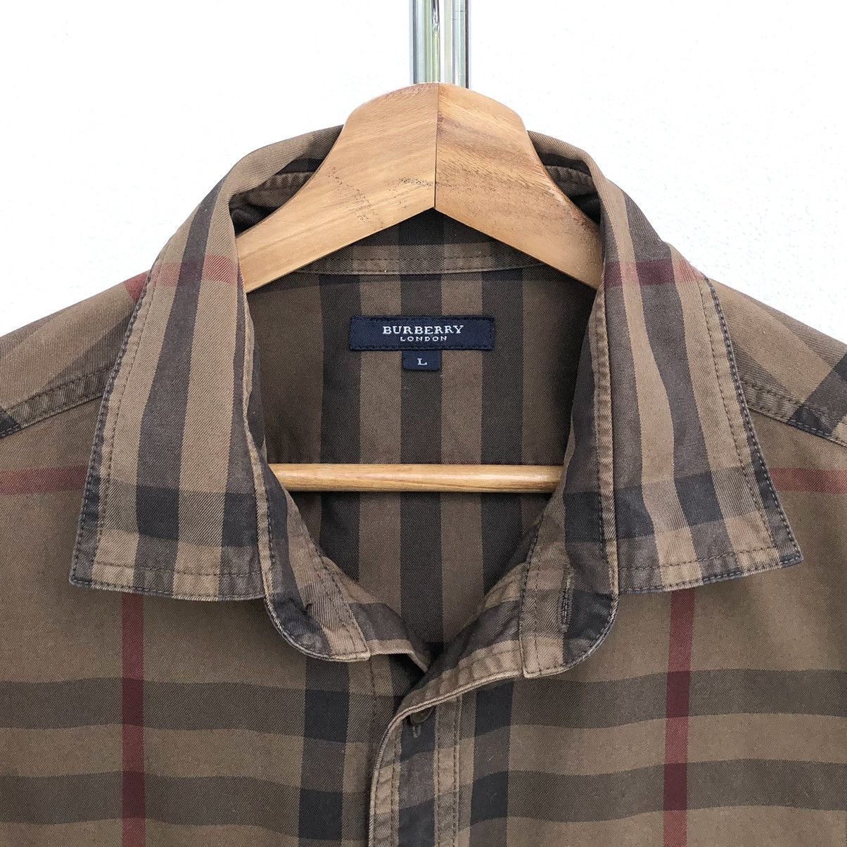 Burberry Burberry London Checked Novacheck Cotton Long Sleeve Shirt Size US L / EU 52-54 / 3 - 9 Thumbnail