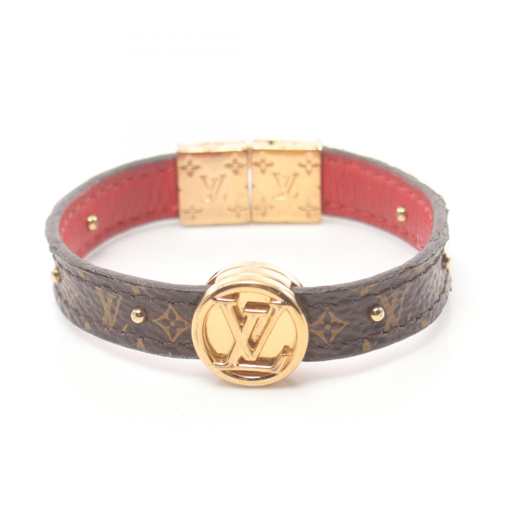 Louis Vuitton Louis Vuitton LV Circle Reversible Wrap Bracelet Canvas Bracelet M6268E in Very Good Condition Size ONE SIZE - 1 Thumbnail