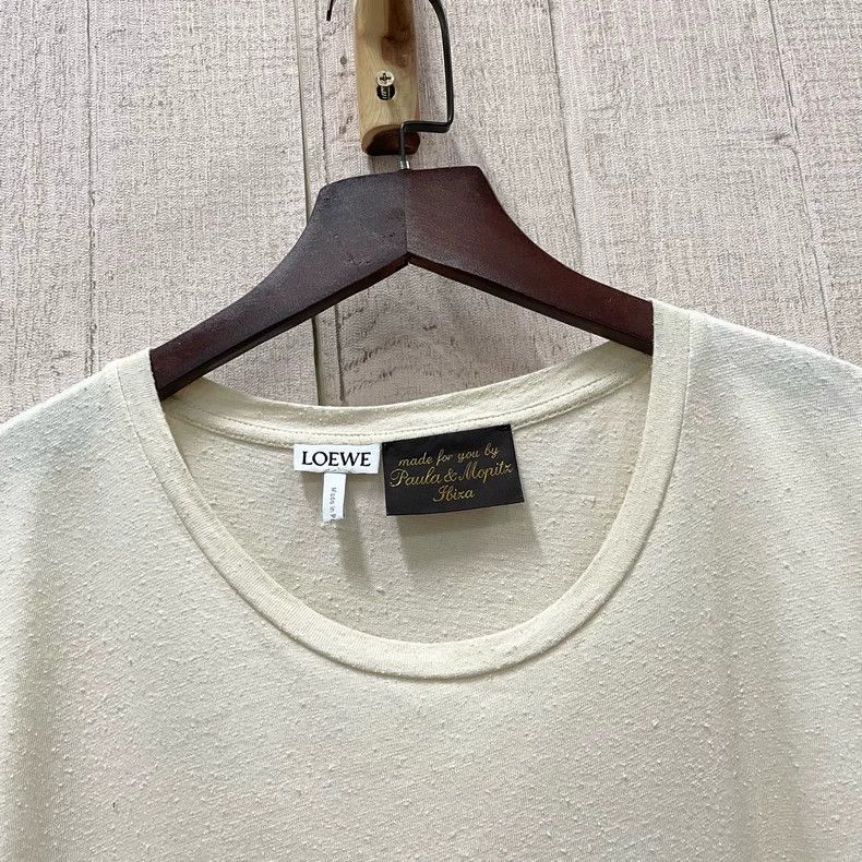 Loewe LOEWE White logo short sleeves Size L / US 10 / IT 46 - 3 Thumbnail
