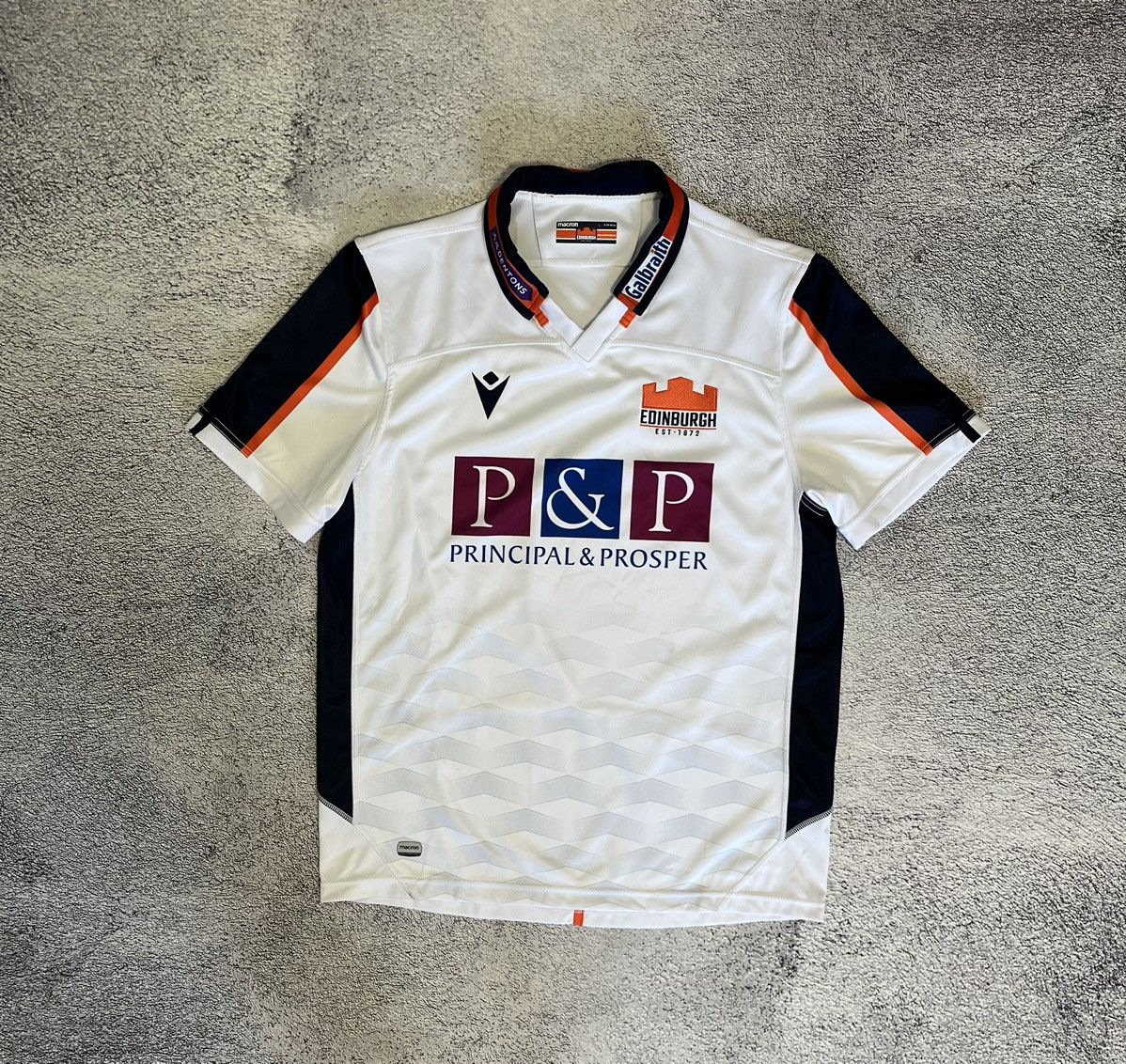 Macron Macron Men’s T- Shirt Jersey Edinburgh Rugby Union White Size US L / EU 52-54 / 3 - 1 Thumbnail