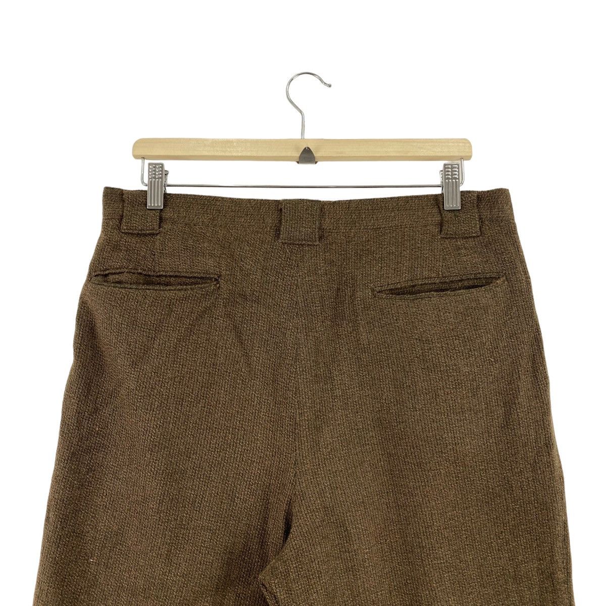 Stanley Blacker × Vintage Vintage STANLEY BLACKER Straight Cut Brown Casual Trousers Size US 34 / EU 50 - 4 Thumbnail