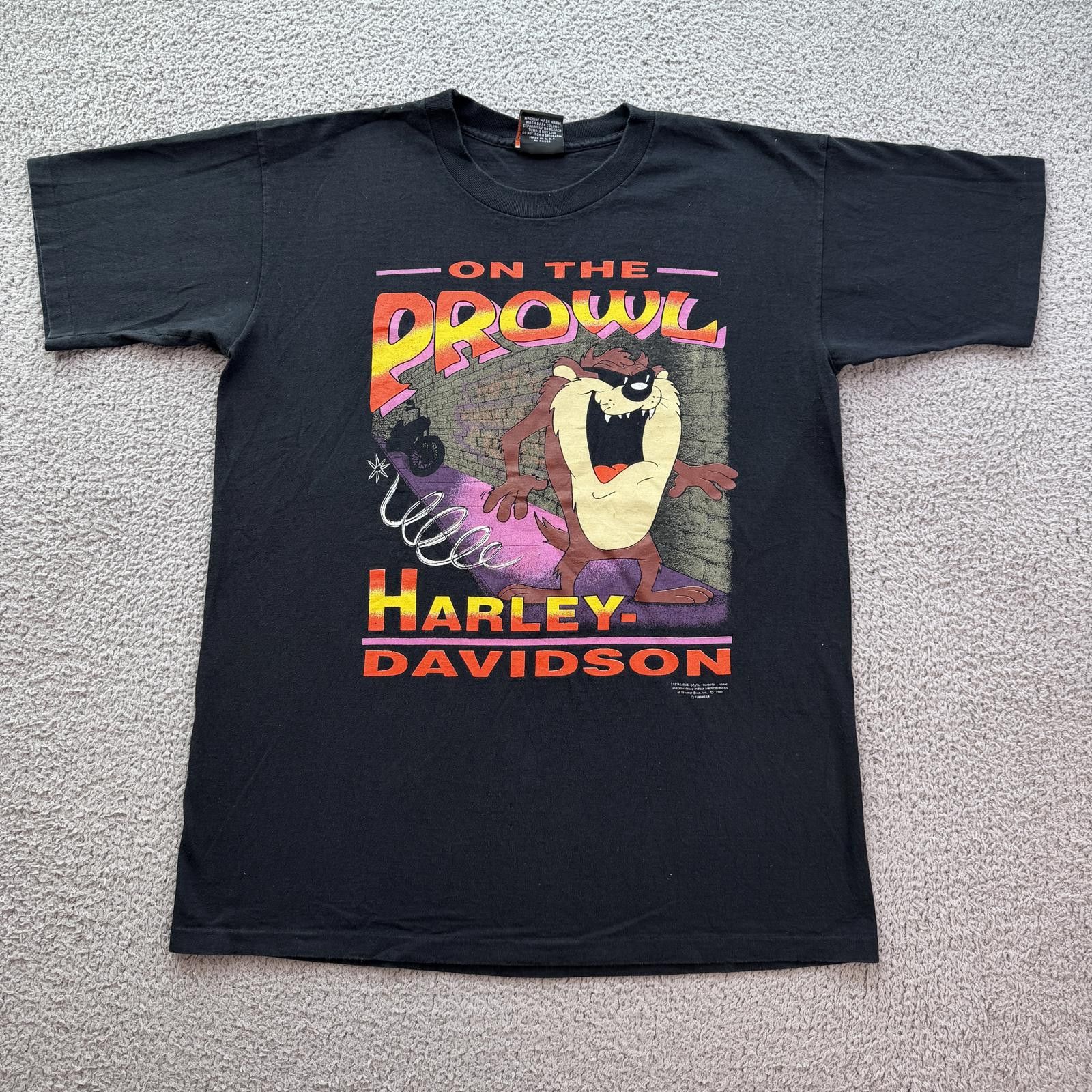 Harley Davidson Vintage 92 Harley Davidson Tasmanian Devil T Shirt Black XL Size US XL / EU 56 / 4 - 1 Thumbnail