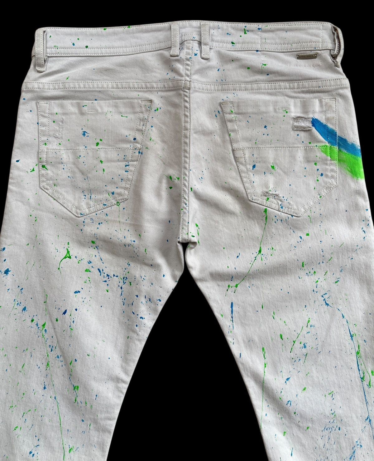 Diesel Diesel Thommer Slim-Skinny Paint Splatter Denim Size US 33 - 12 Thumbnail