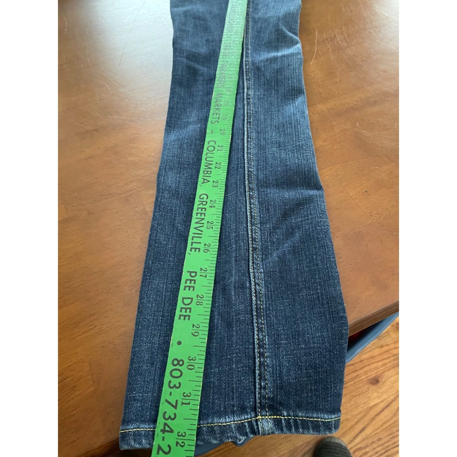 Express Express Stella Denim Jeans Womens 8R Blue Skinny Leg Regular Fit Low Rise Washed Size 30" / US 8 / IT 44 - 6 Thumbnail