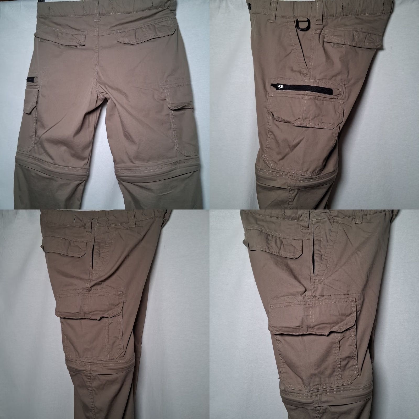 Vintage BC Clothing Co Convertible Pants Khaki Cargo Utility Hiking Hike Camp Mens 32x30 Size US 32 / EU 48 - 9 Thumbnail