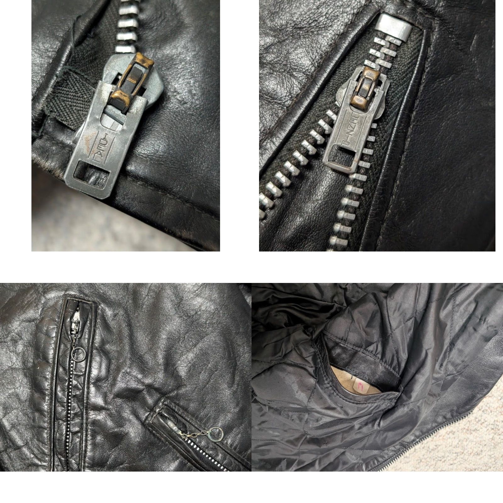 Harley Davidson VINTAGE Harley-Davidson motorcycle Jacket 44 black L Mens Size US L / EU 52-54 / 3 - 8 Thumbnail