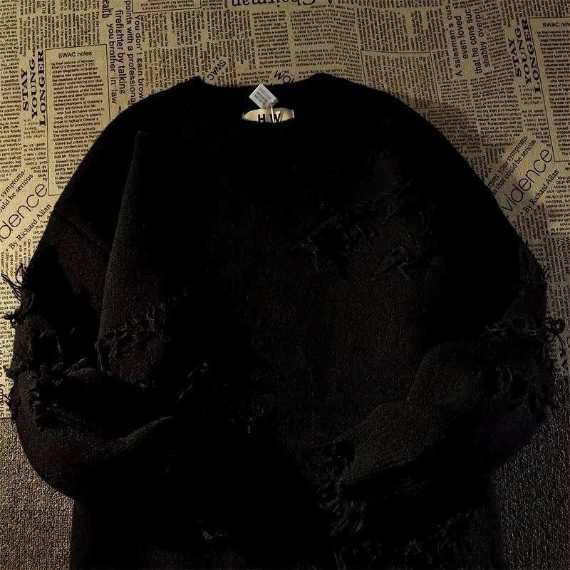 Japanese Brand × Vintage knit fall sweater with a round neckline Size US M / EU 48-50 / 2 - 3 Thumbnail