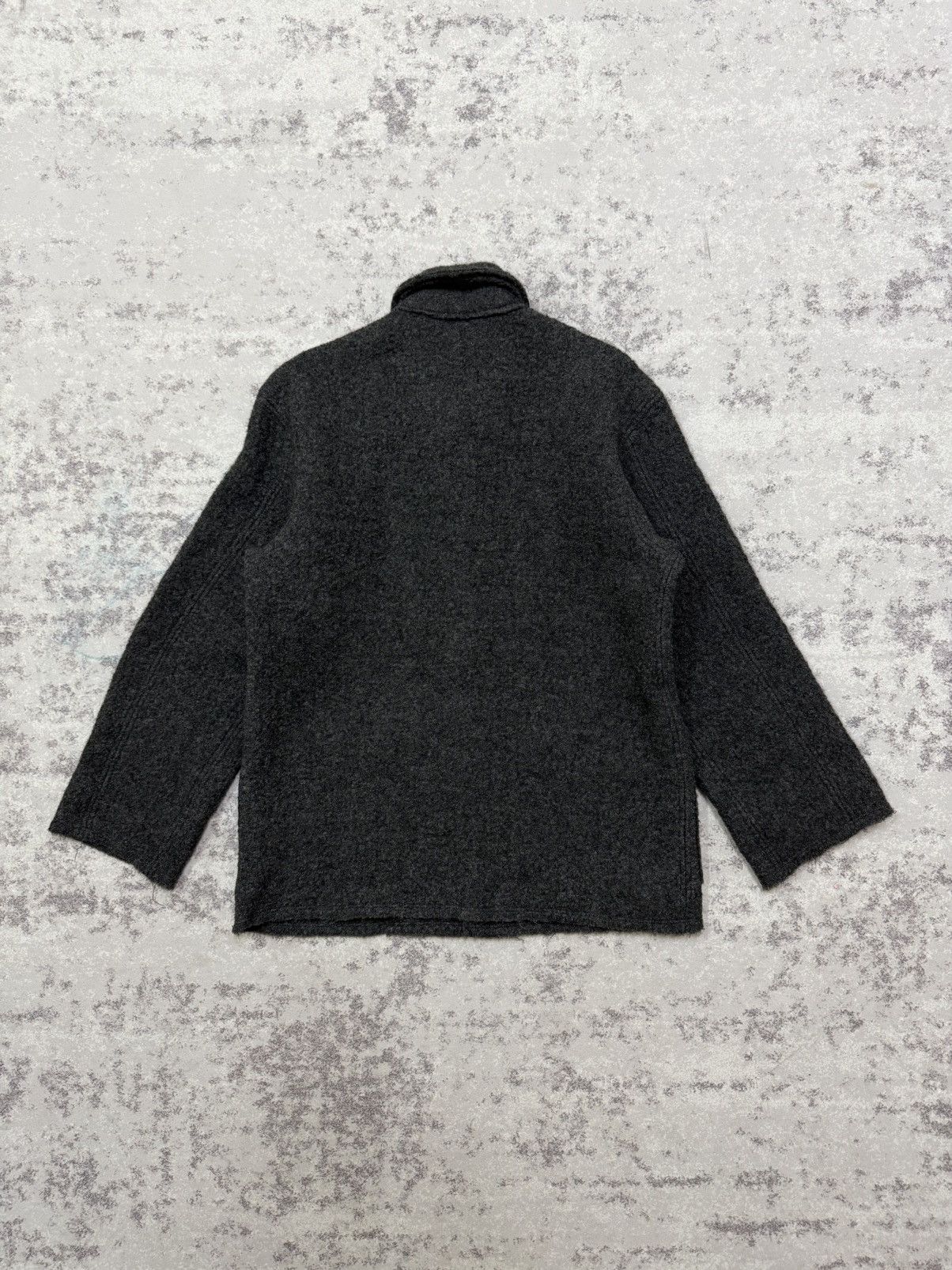 45rpm VINTAGE 45RPM MOHAIR CHARCOAL BLACK BUTTON UP JACKET Size US S / EU 44-46 / 1 - 10 Thumbnail