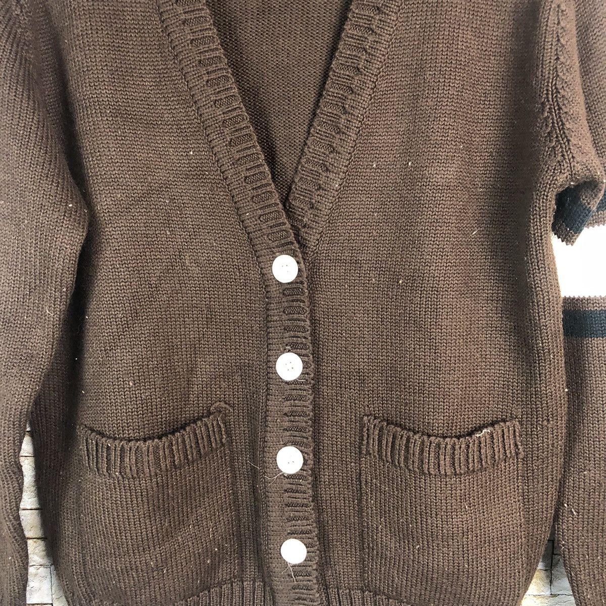 Homespun Knitwear × Japanese Brand Japanese Brand Brown Cardigan Knitwear #A765 Size US M / EU 48-50 / 2 - 5 Thumbnail