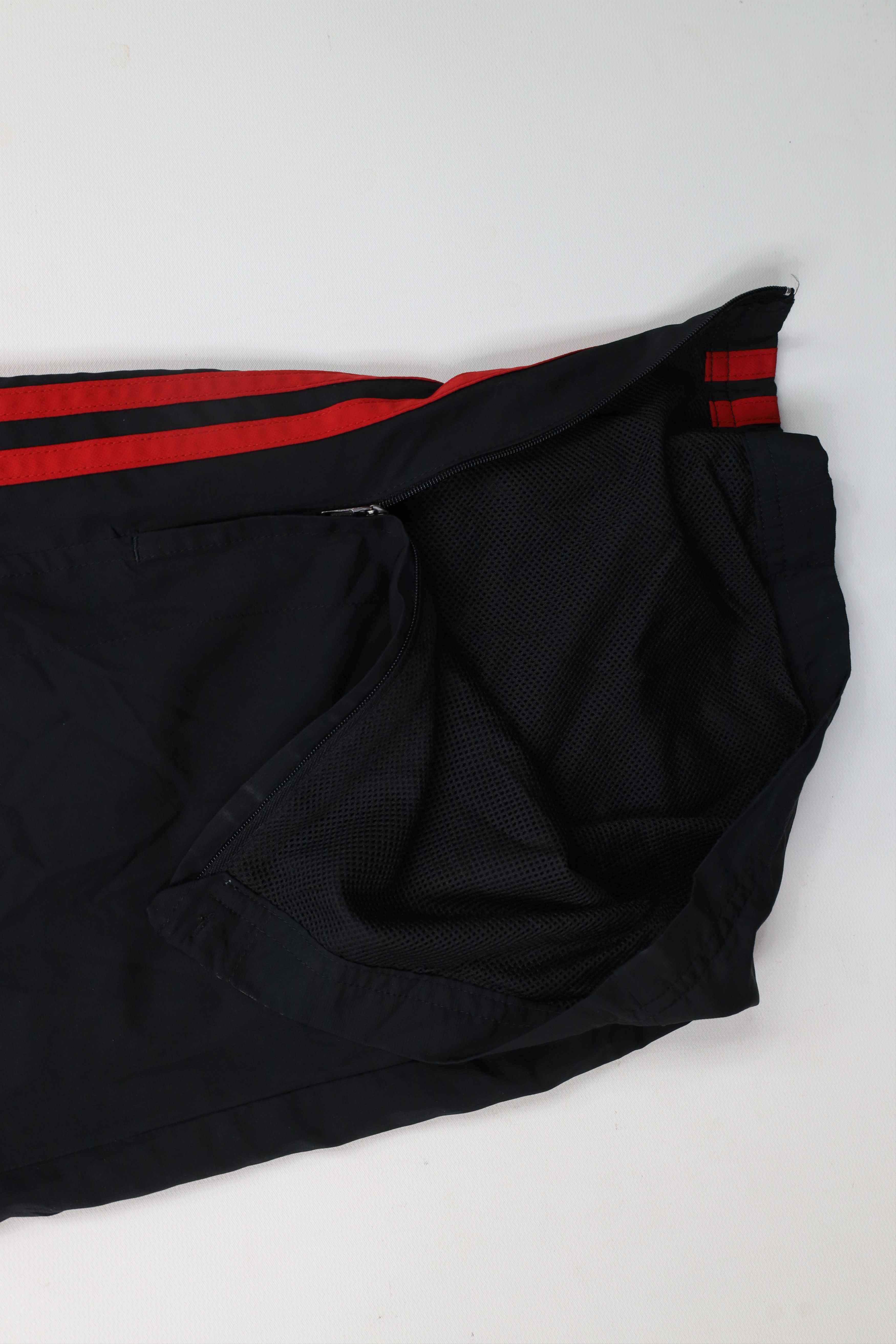 Adidas × Vintage Vintage Adidas Spell Out Striped Lined Wide Leg Pants Black Size US 34 / EU 50 - 5 Thumbnail