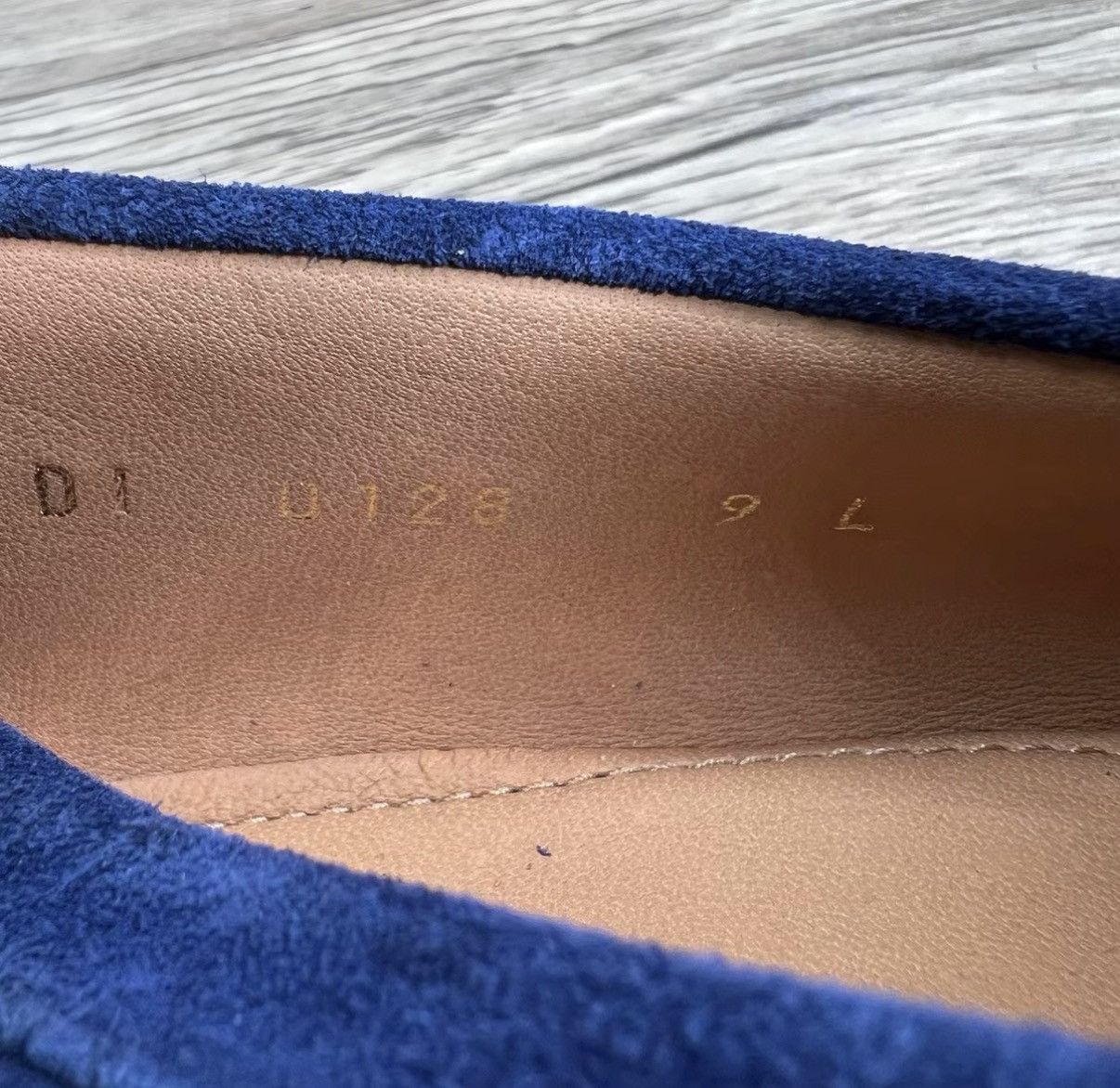 Louis Vuitton Louis Vuitton Saint Germain Blue & Gold LV Logo Loafers J41 Size US 9.5 / EU 42-43 - 6 Thumbnail