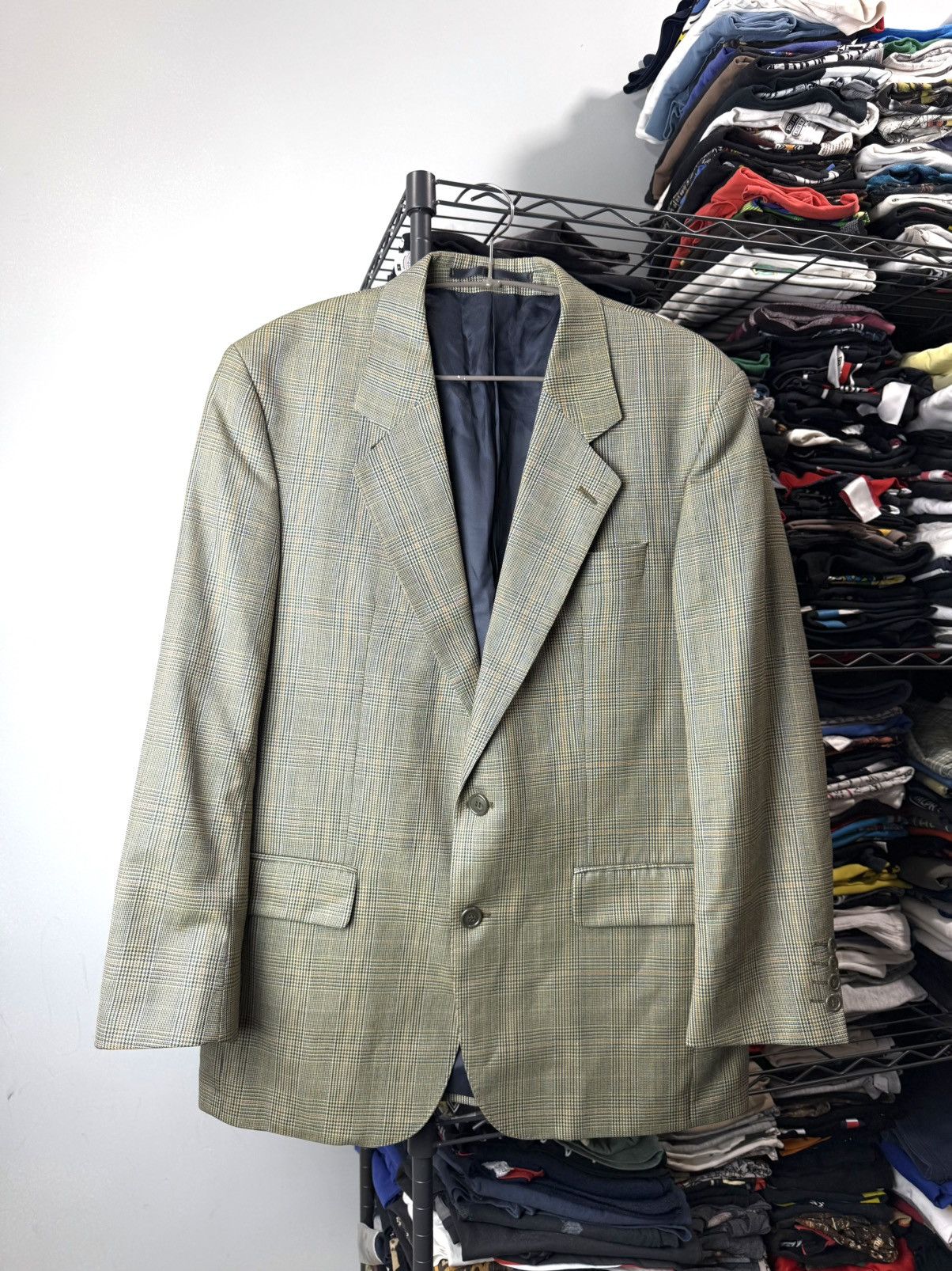 Burberry Rare! Vintage Burberry England Checkered Blazer Jacket Size US L / EU 52-54 / 3 - 1 Thumbnail