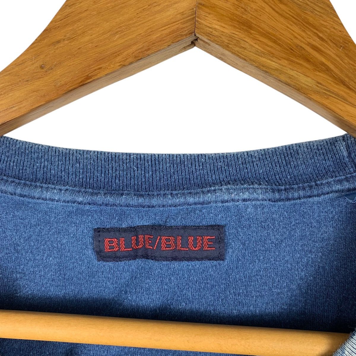 Blue Blue Japan × Japanese Brand × Vintage Vintage BLUE BLUE Japan Japanese Brand Indigo Big T-Shirt Size US M / EU 48-50 / 2 - 5 Thumbnail