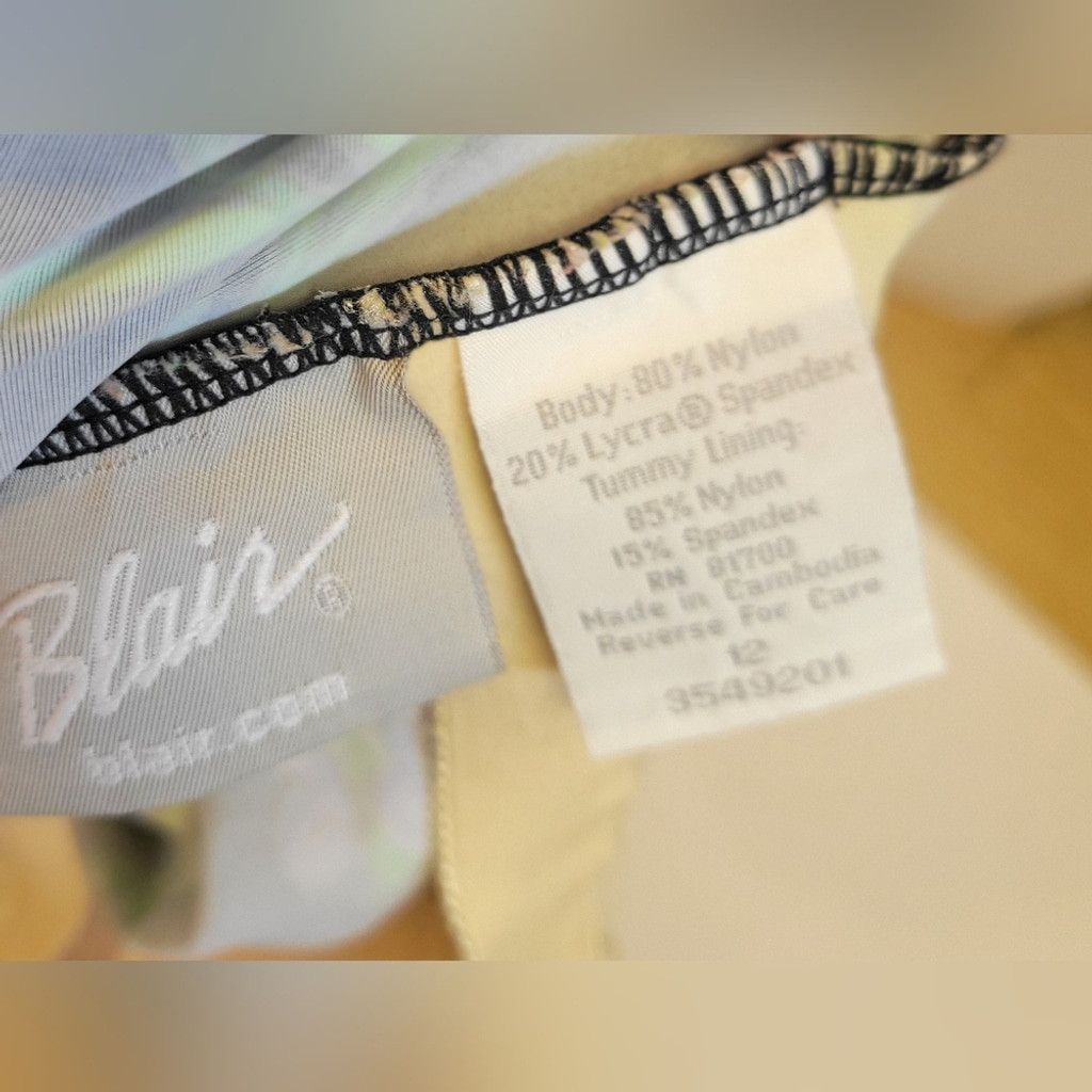 Blair Blair Black and Purple Skirted One Piece Size 12 Size ONE SIZE - 6 Thumbnail