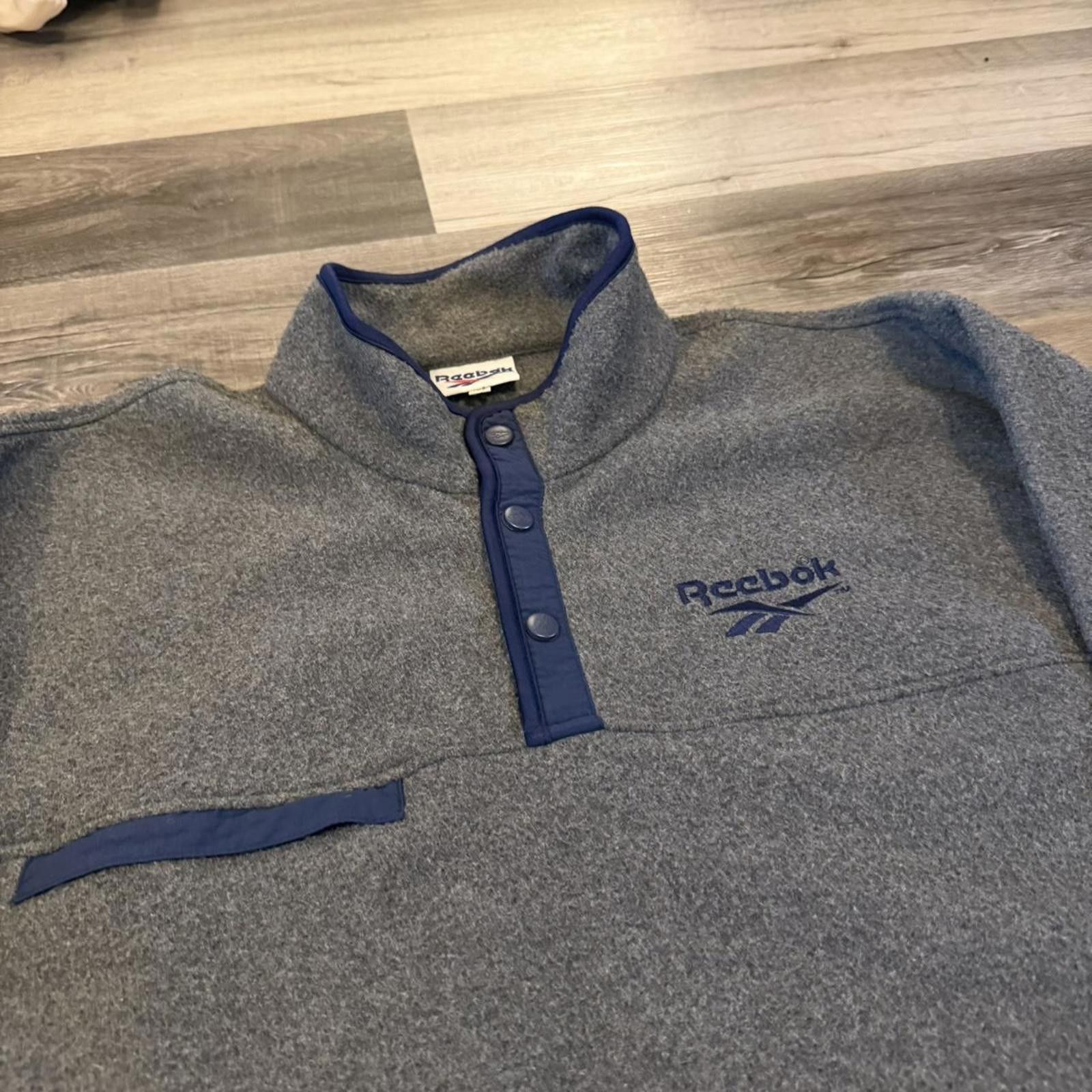 Reebok vintage reebok pull over fleece anorak sweatshirt 90s XL Size US XL / EU 56 / 4 - 1 Thumbnail