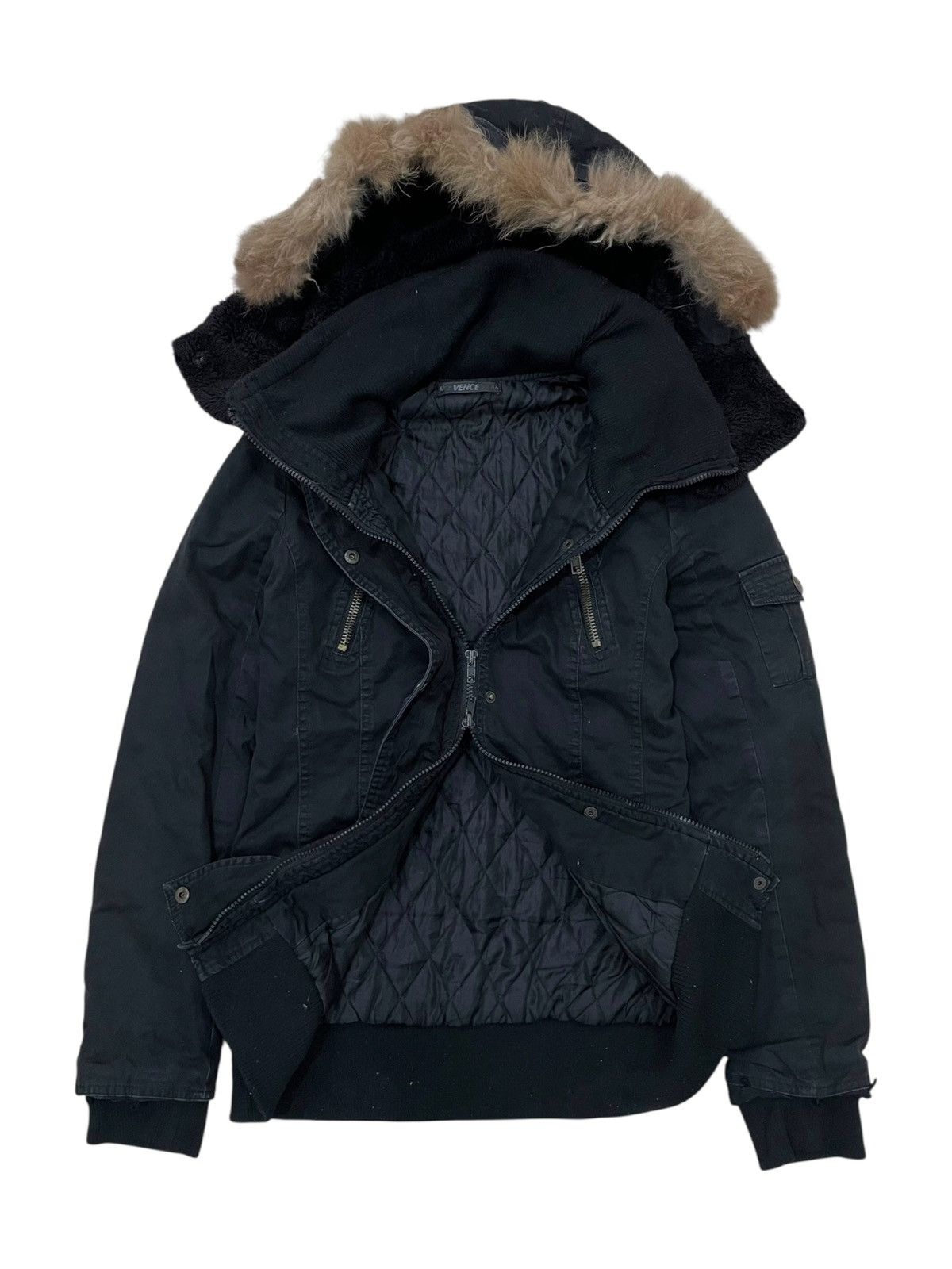 If Six Was Nine 2000s Vence Exchange - Vkei Raccoon Fur Hoodie Jacket Size US S / EU 44-46 / 1 - 6 Thumbnail