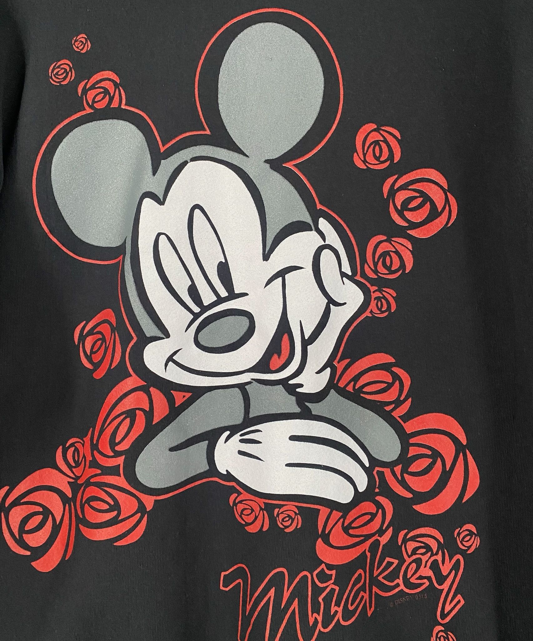 Disney 90’s Mickey Unlimited Mickey Mouse Roses Sweatshirt Large Size US L / EU 52-54 / 3 - 3 Thumbnail