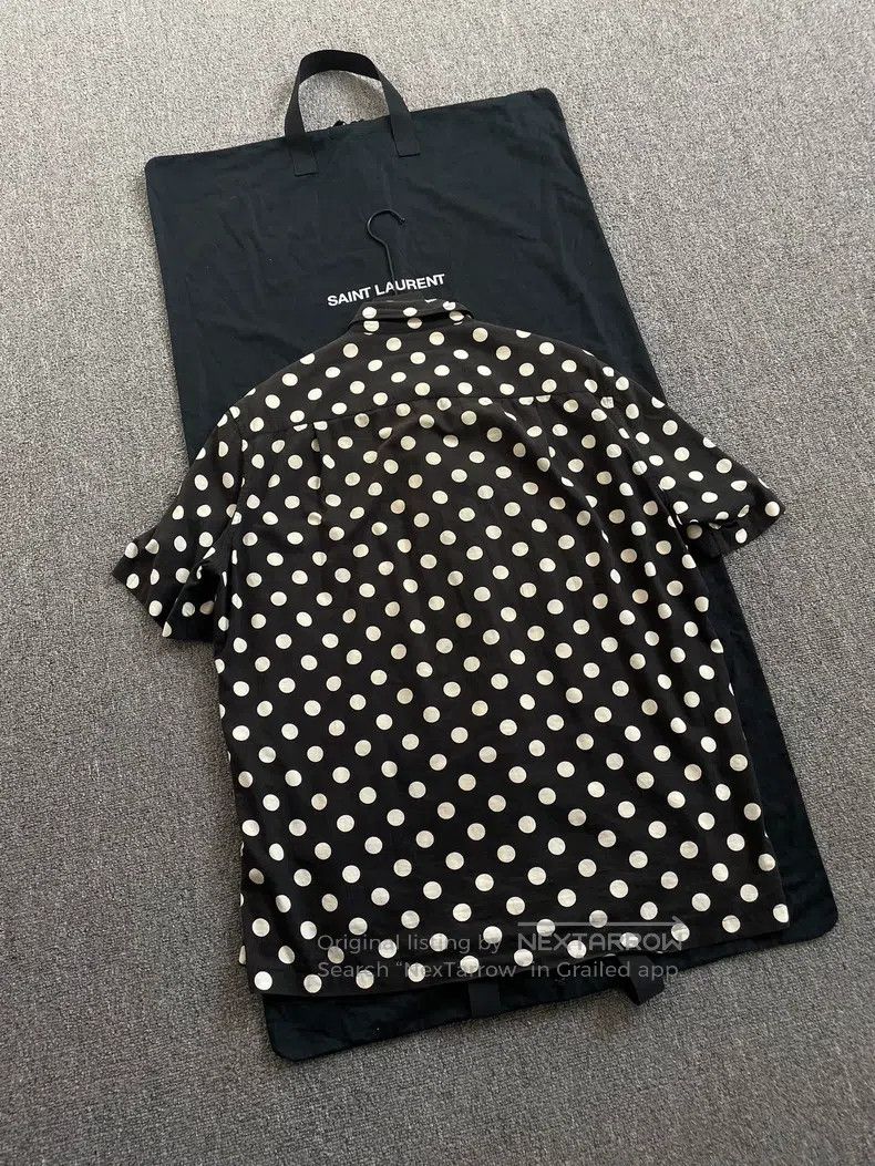 Saint Laurent Paris Saint Laurent Paris Black and White Large Polka Dot Short Size US XXS / EU 40 - 2 Thumbnail